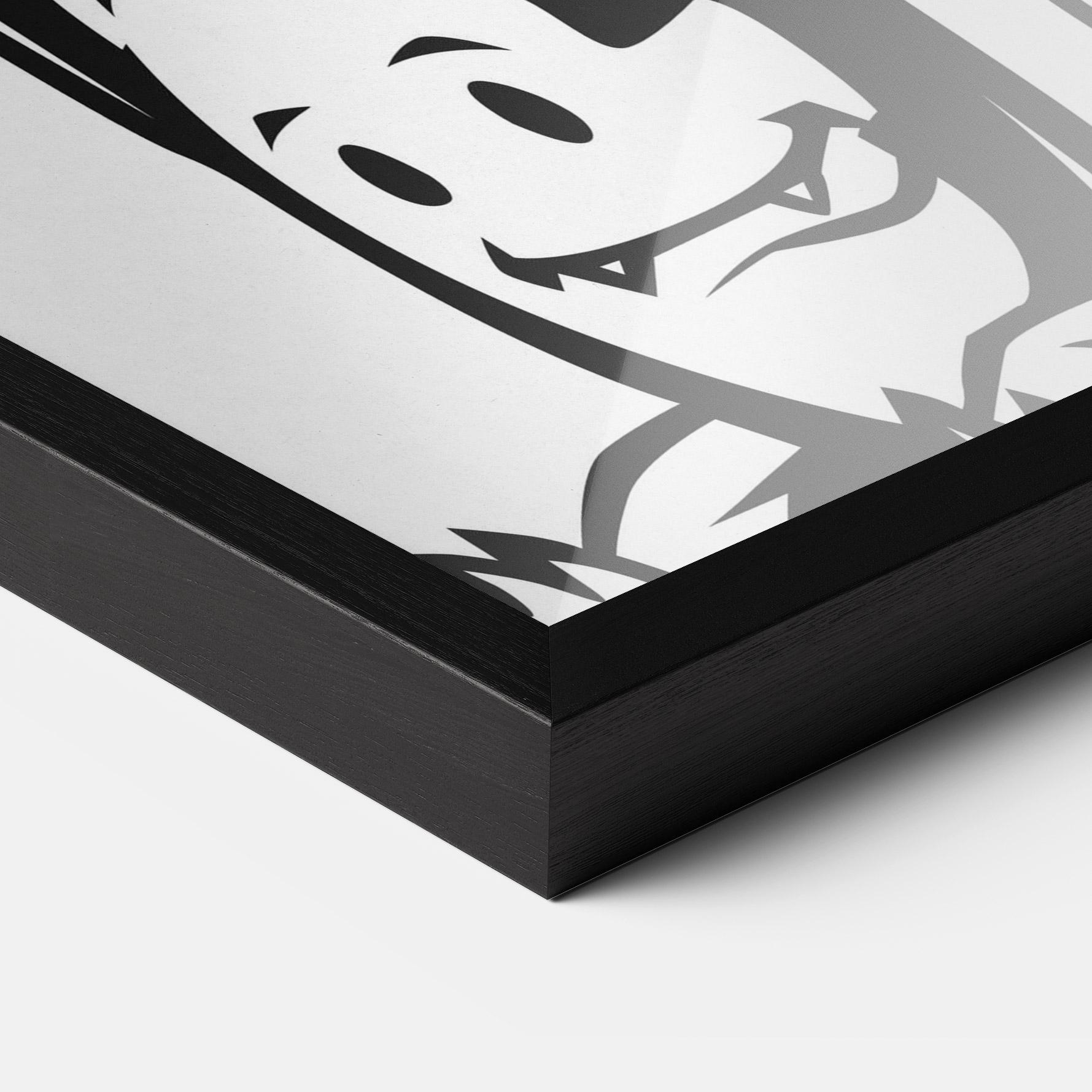 Gerahmte Poster Woman Boxing mockup 3