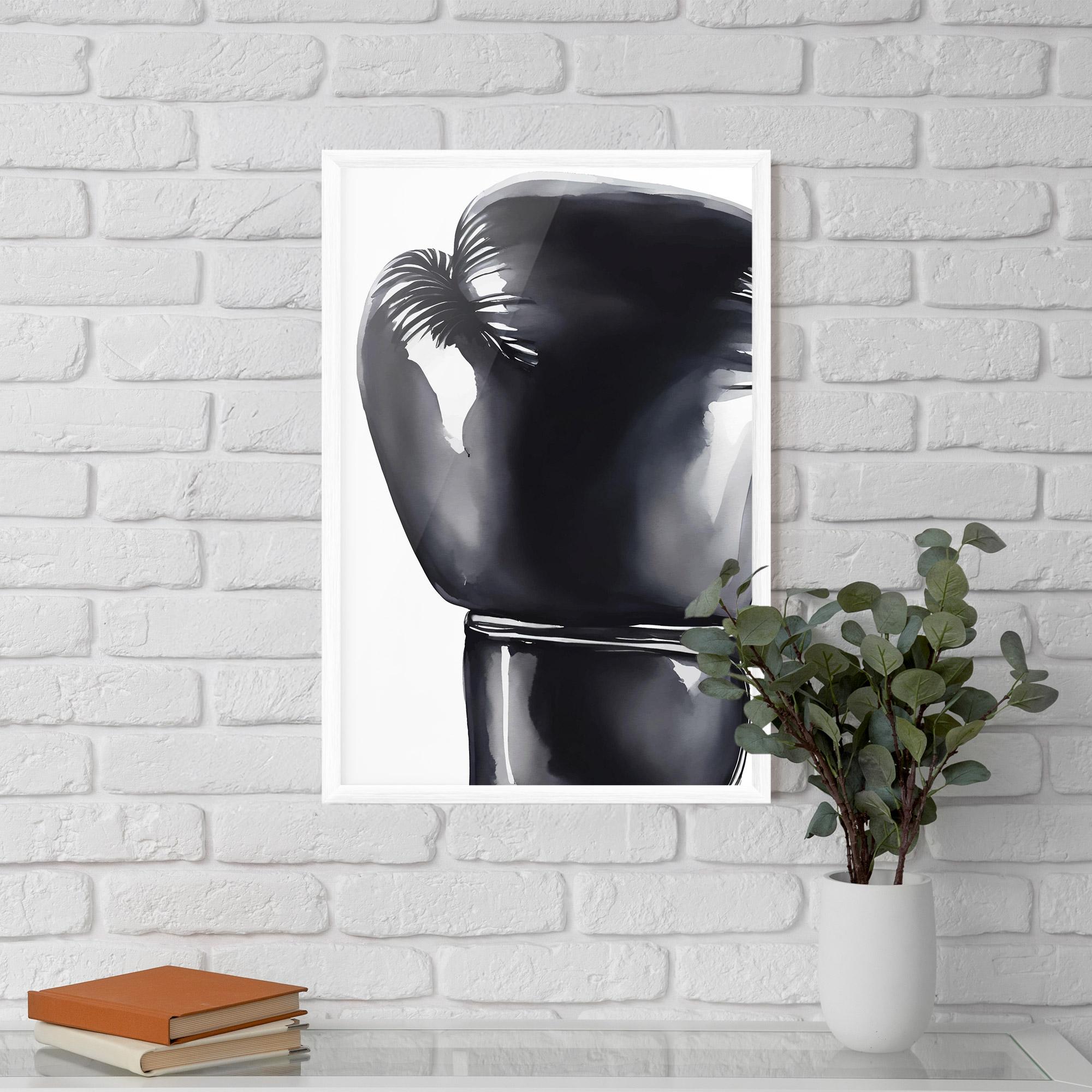 Gerahmte Poster Black Box Glove mockup 5