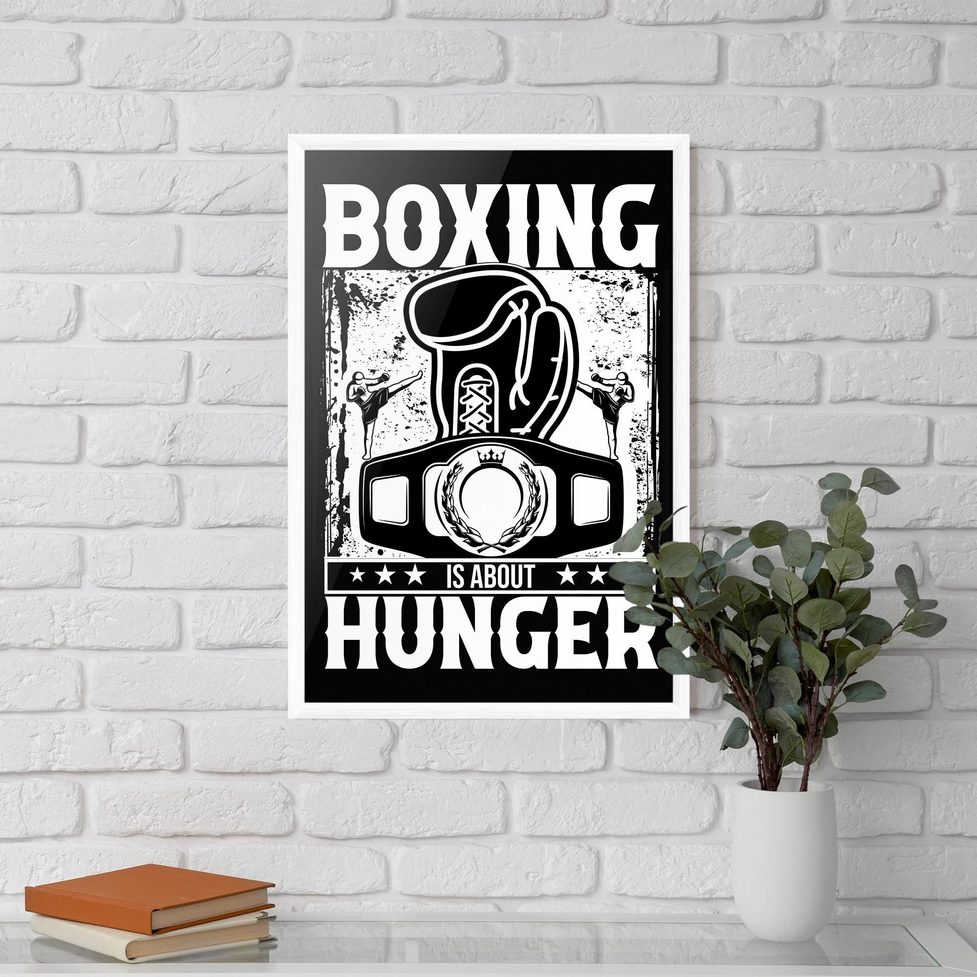 Gerahmte Poster Boxing Hunger mockup 5