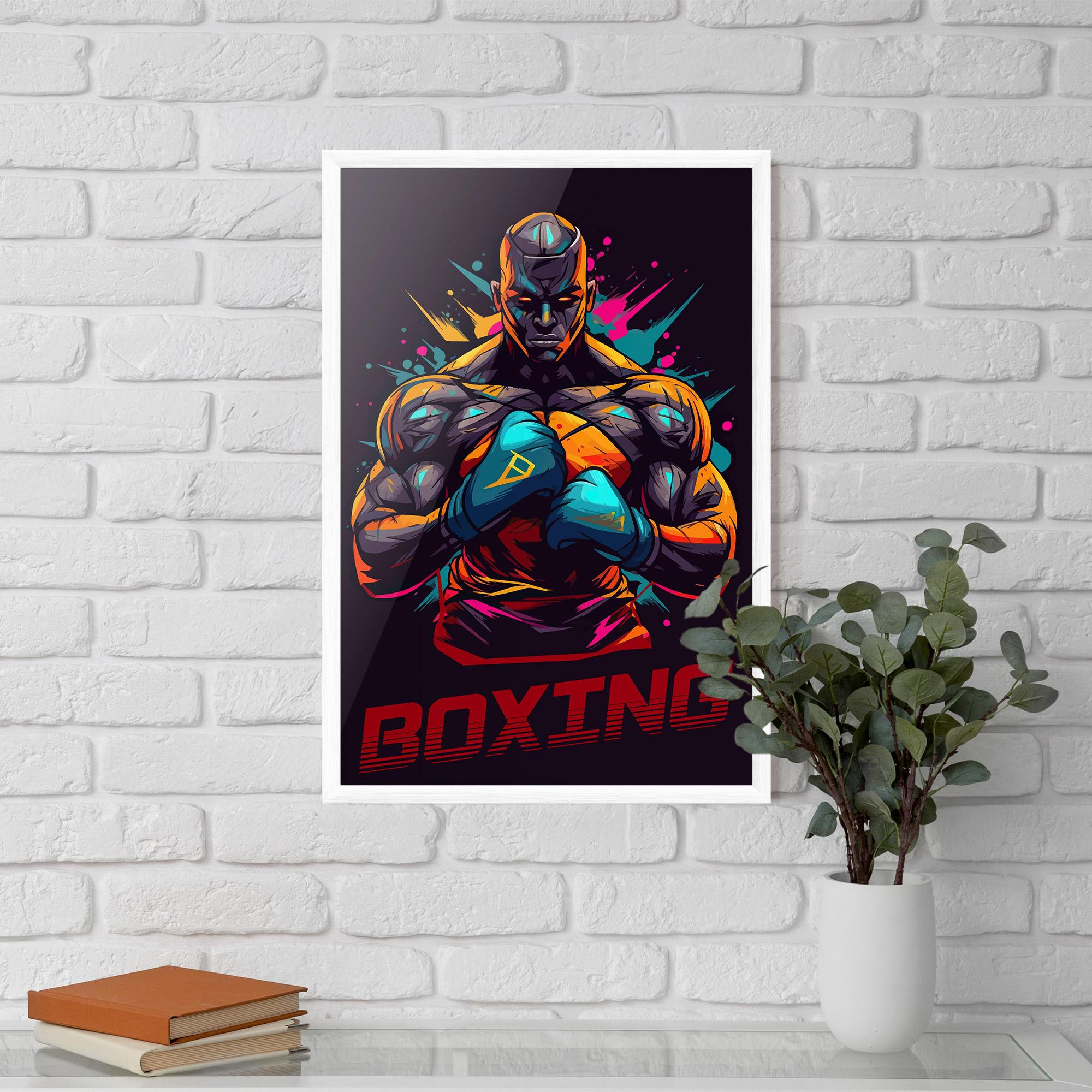 Gerahmte Poster Boxing Strong mockup 5