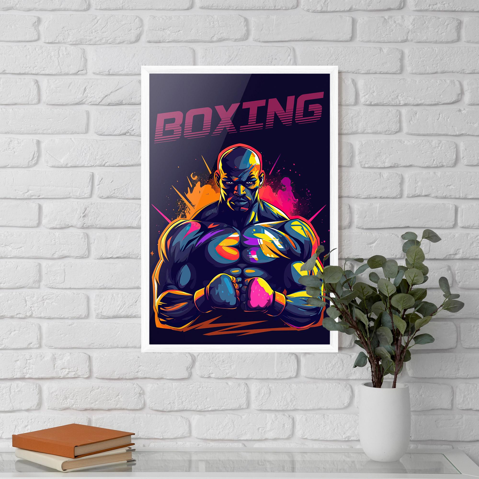 Gerahmte Poster Yellow Pink Box mockup 5