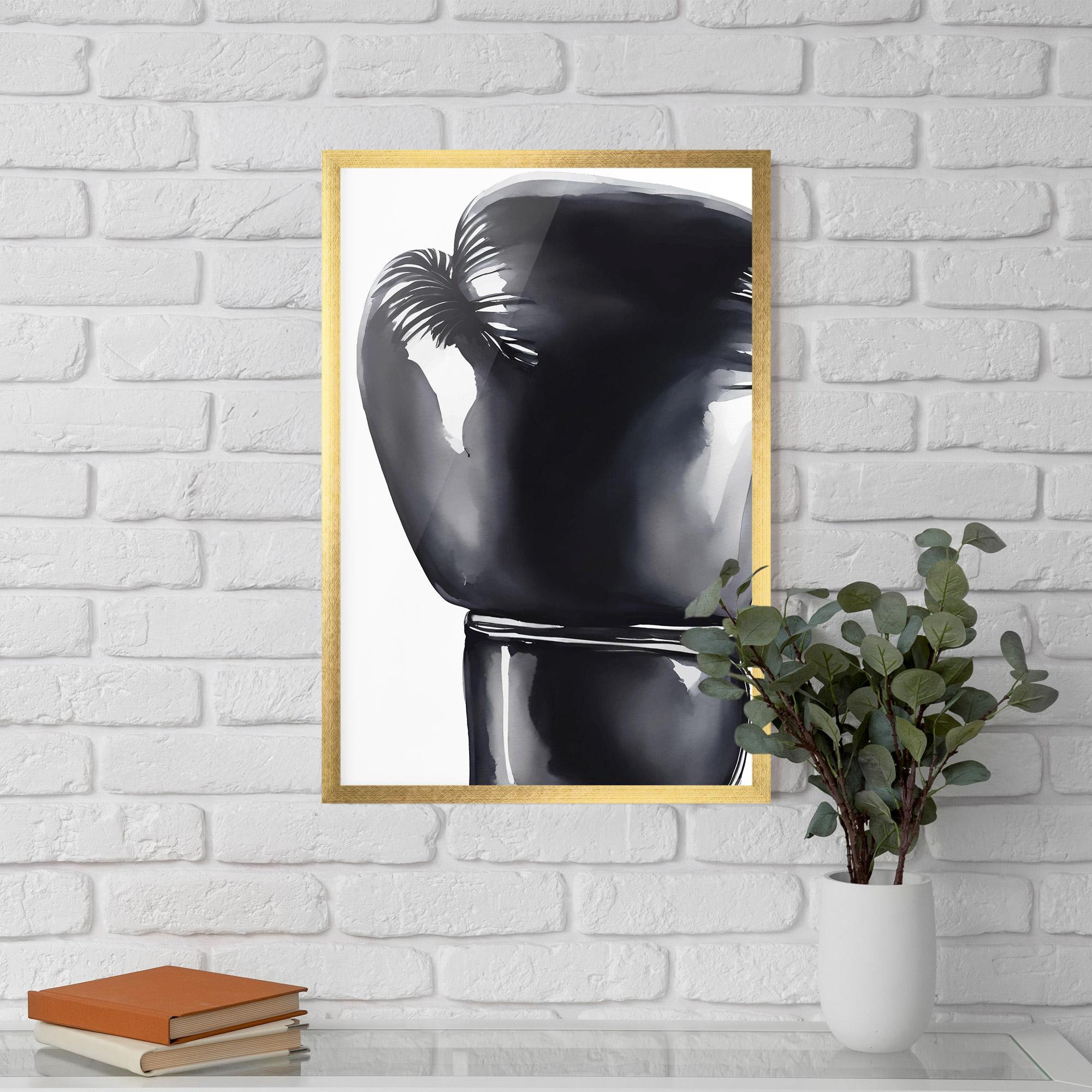 Gerahmte Poster Black Box Glove mockup 5