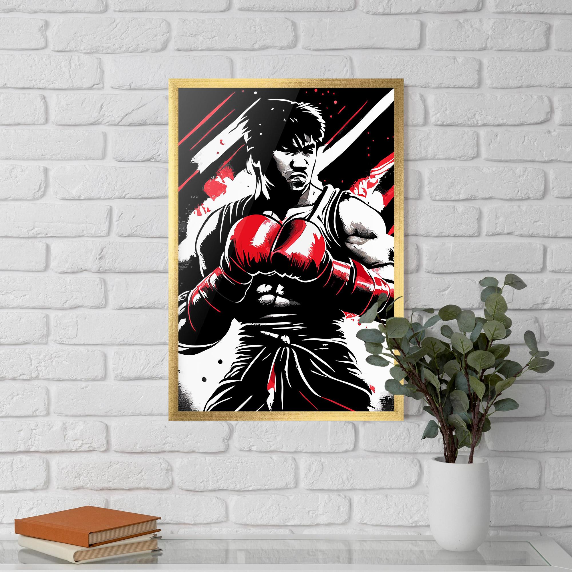 Gerahmte Poster Glove Video Game mockup 5