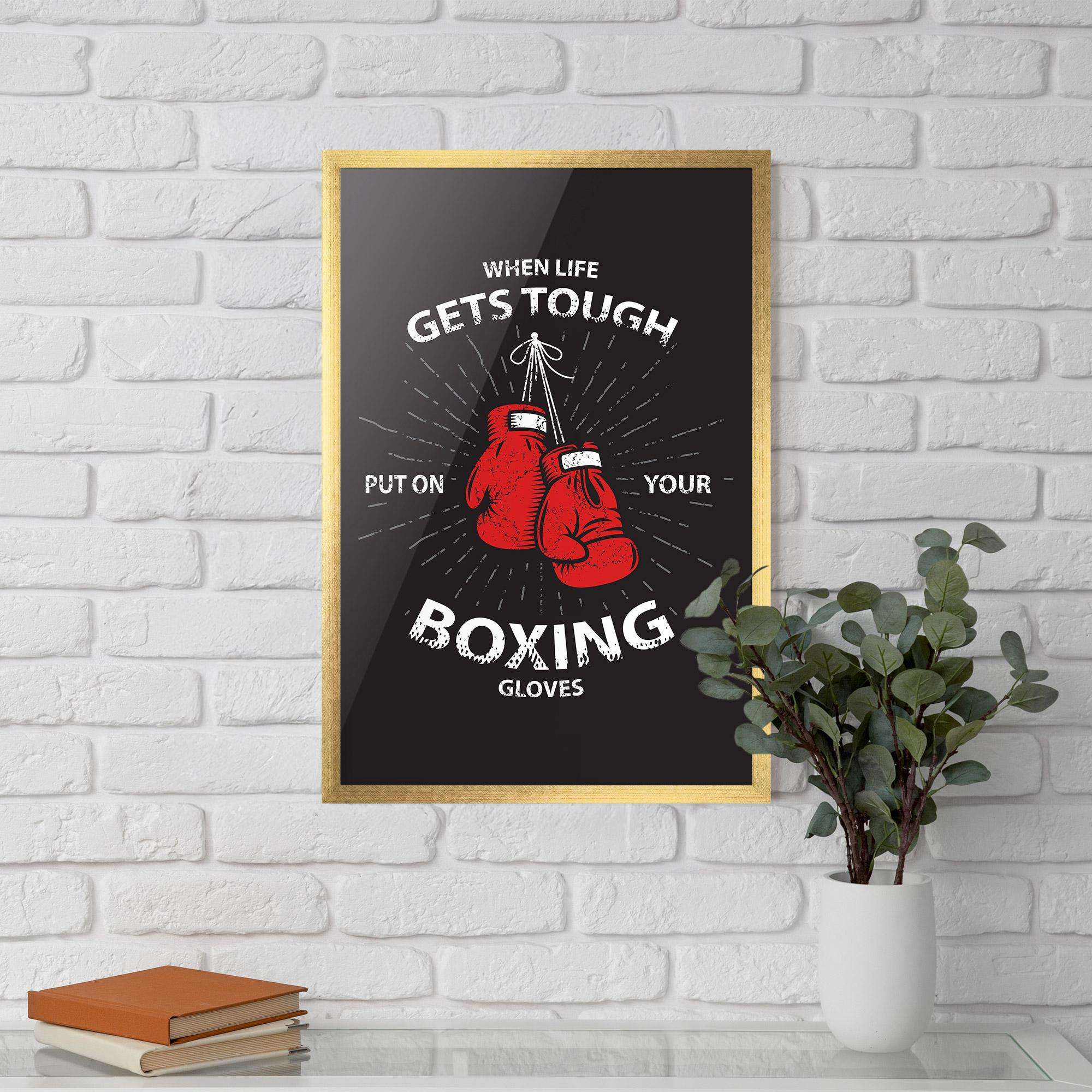 Gerahmte Poster Tough Life mockup 5