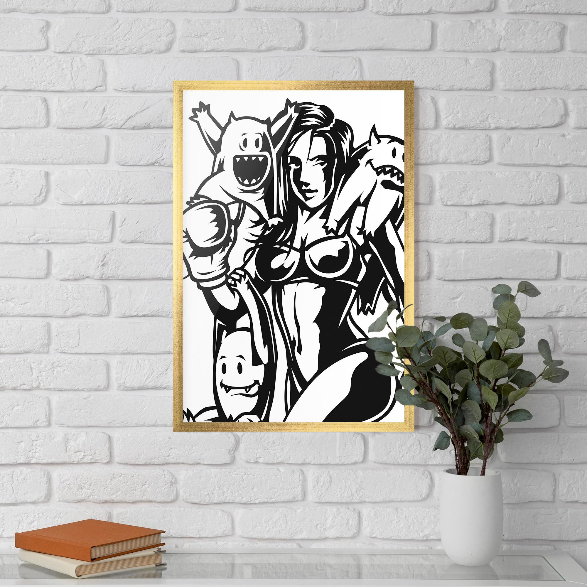 Gerahmte Poster Woman Boxing mockup 5