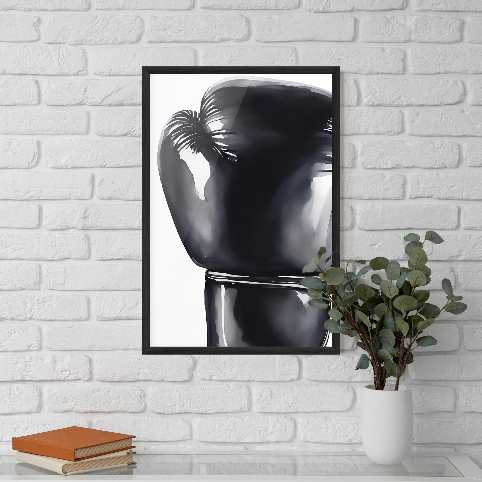 Gerahmte Poster Black Box Glove mockup 5