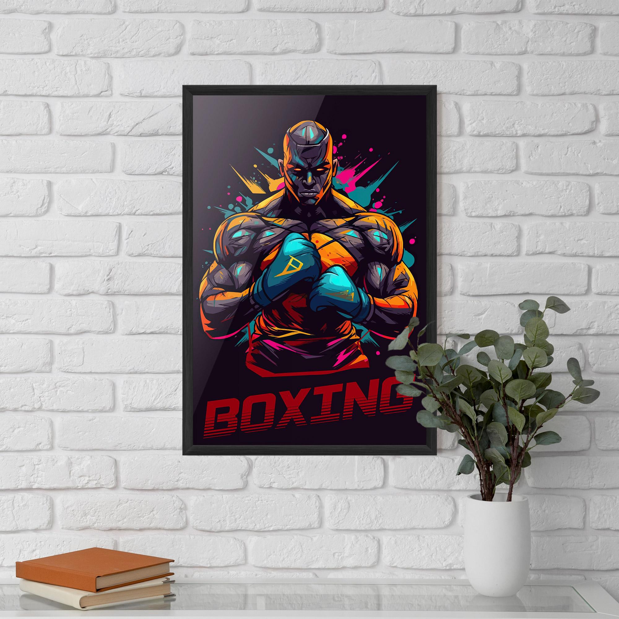 Gerahmte Poster Boxing Strong mockup 5