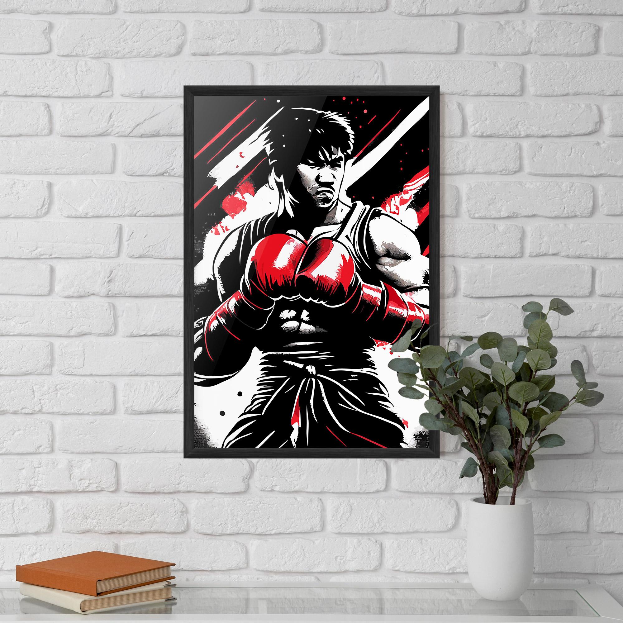 Gerahmte Poster Glove Video Game mockup 5