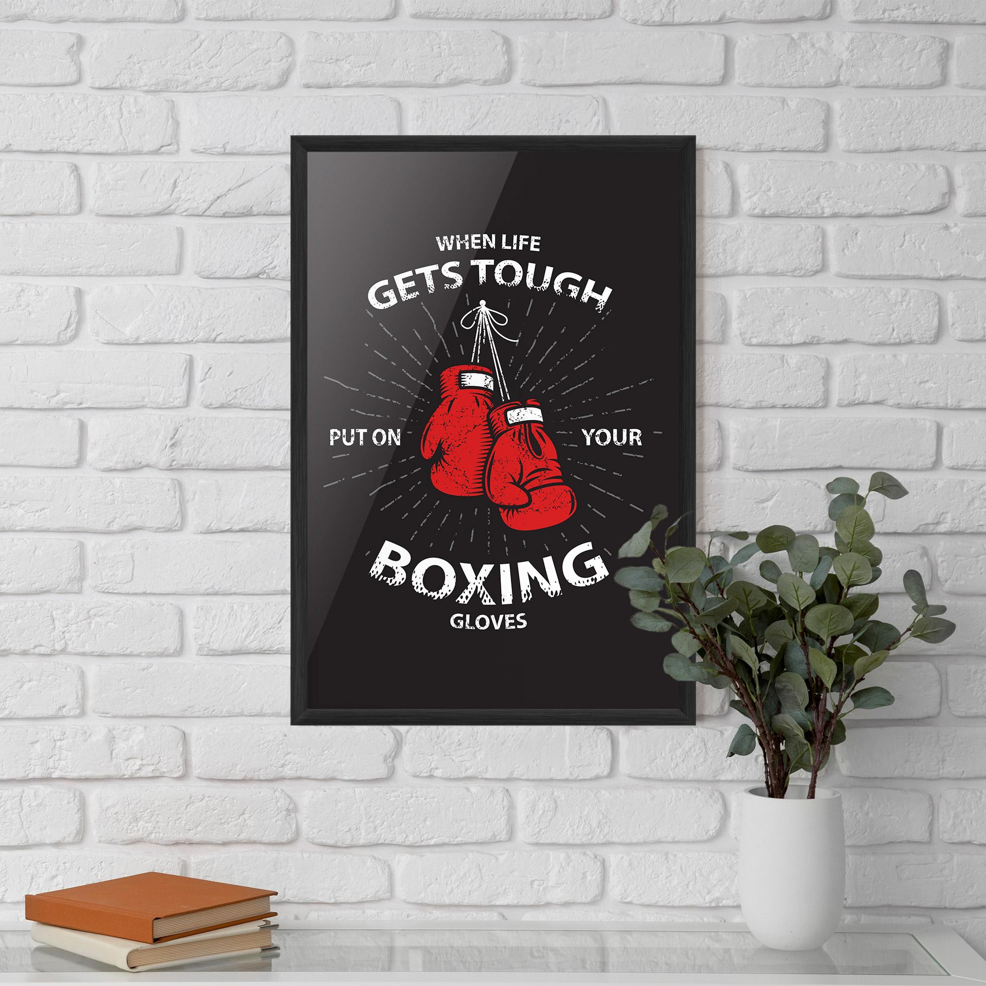 Gerahmte Poster Tough Life mockup 5