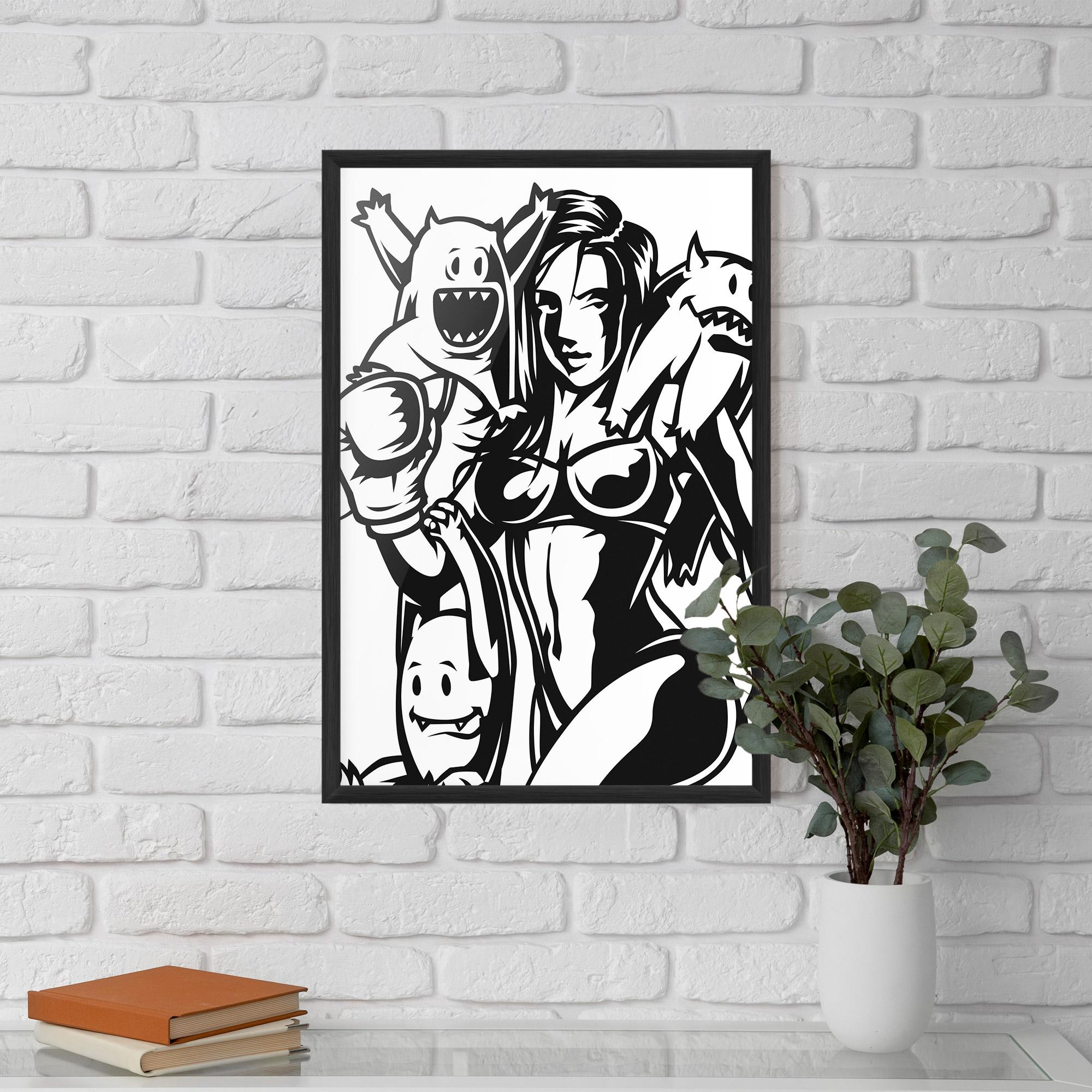 Gerahmte Poster Woman Boxing mockup 5