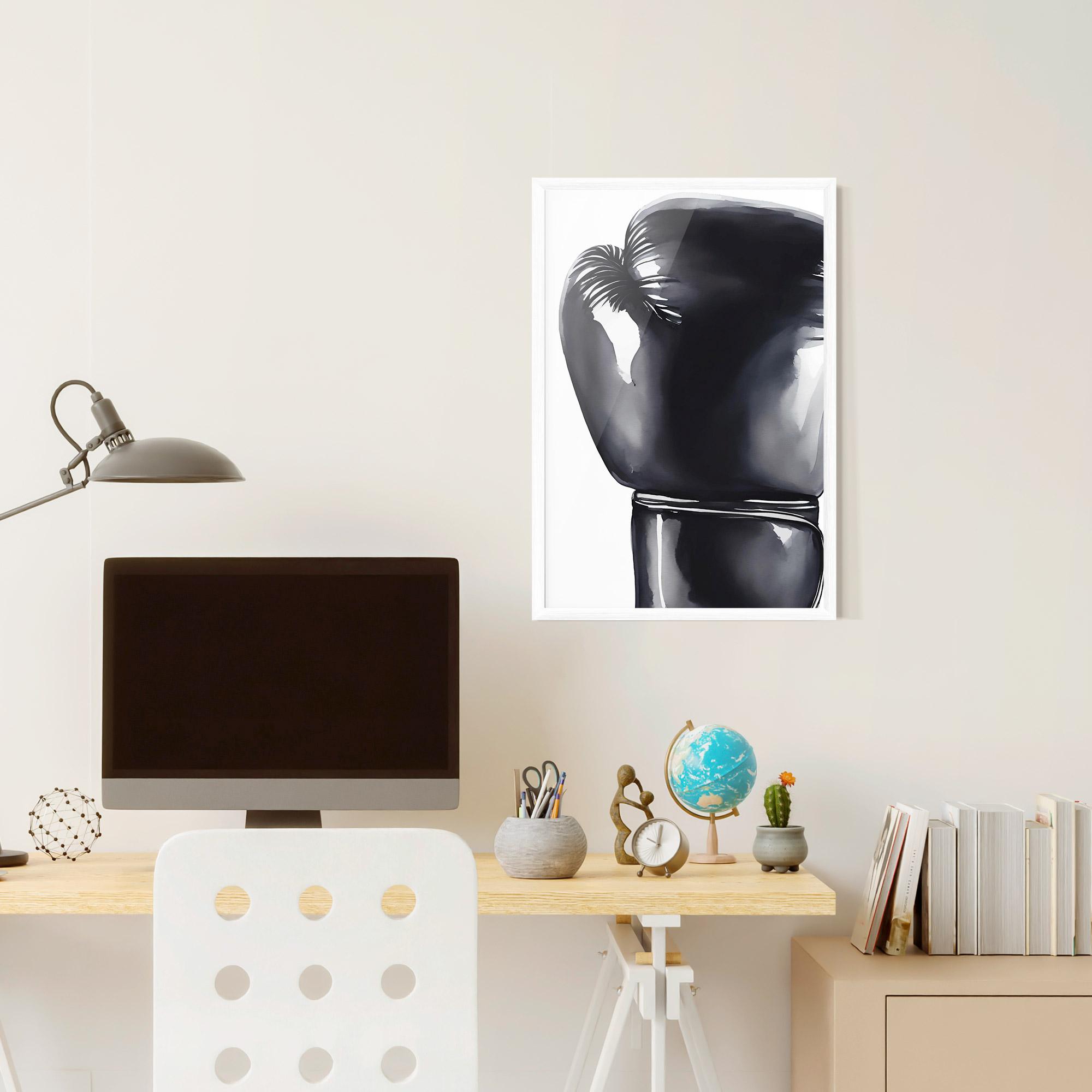 Gerahmte Poster Black Box Glove mockup 6