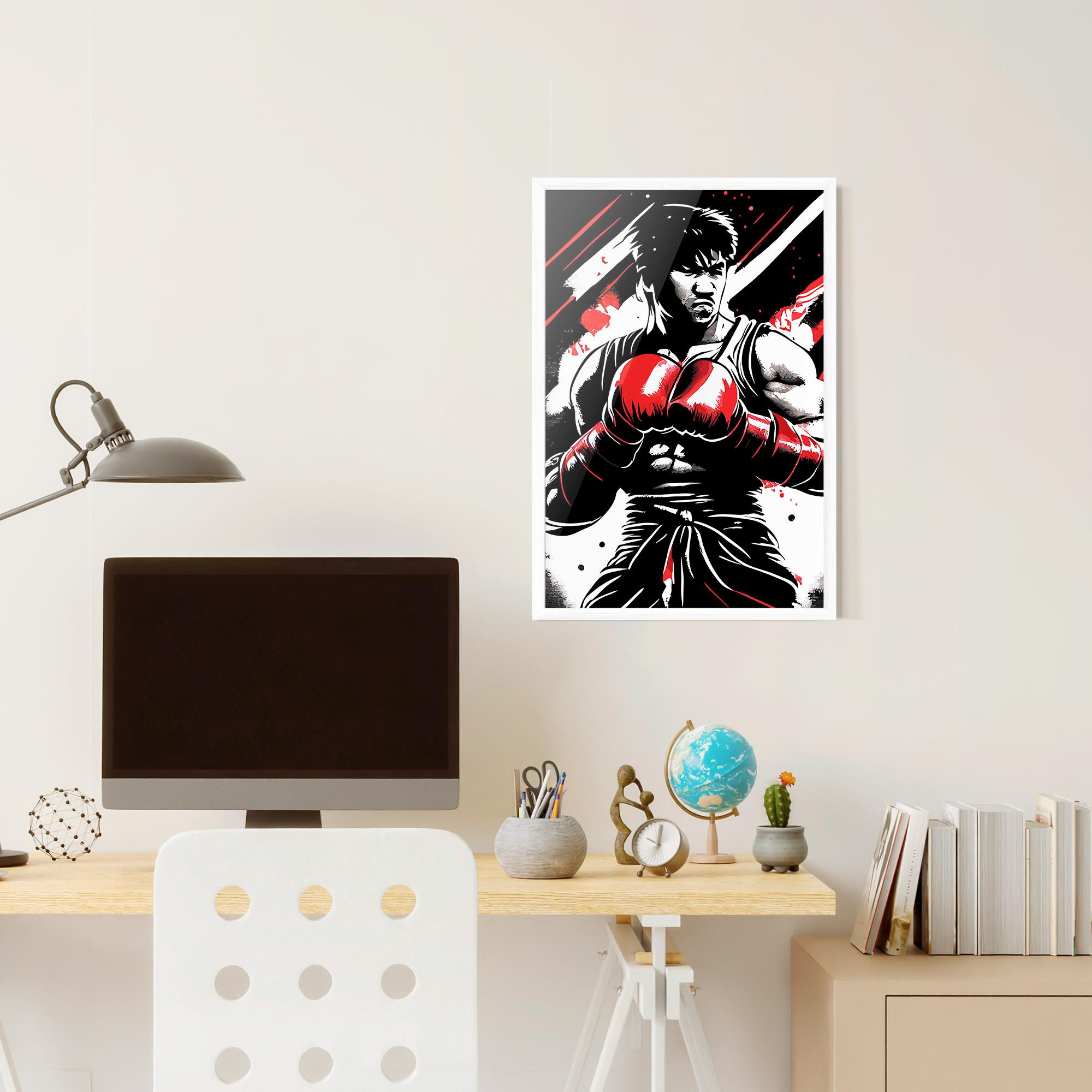 Gerahmte Poster Glove Video Game mockup 6