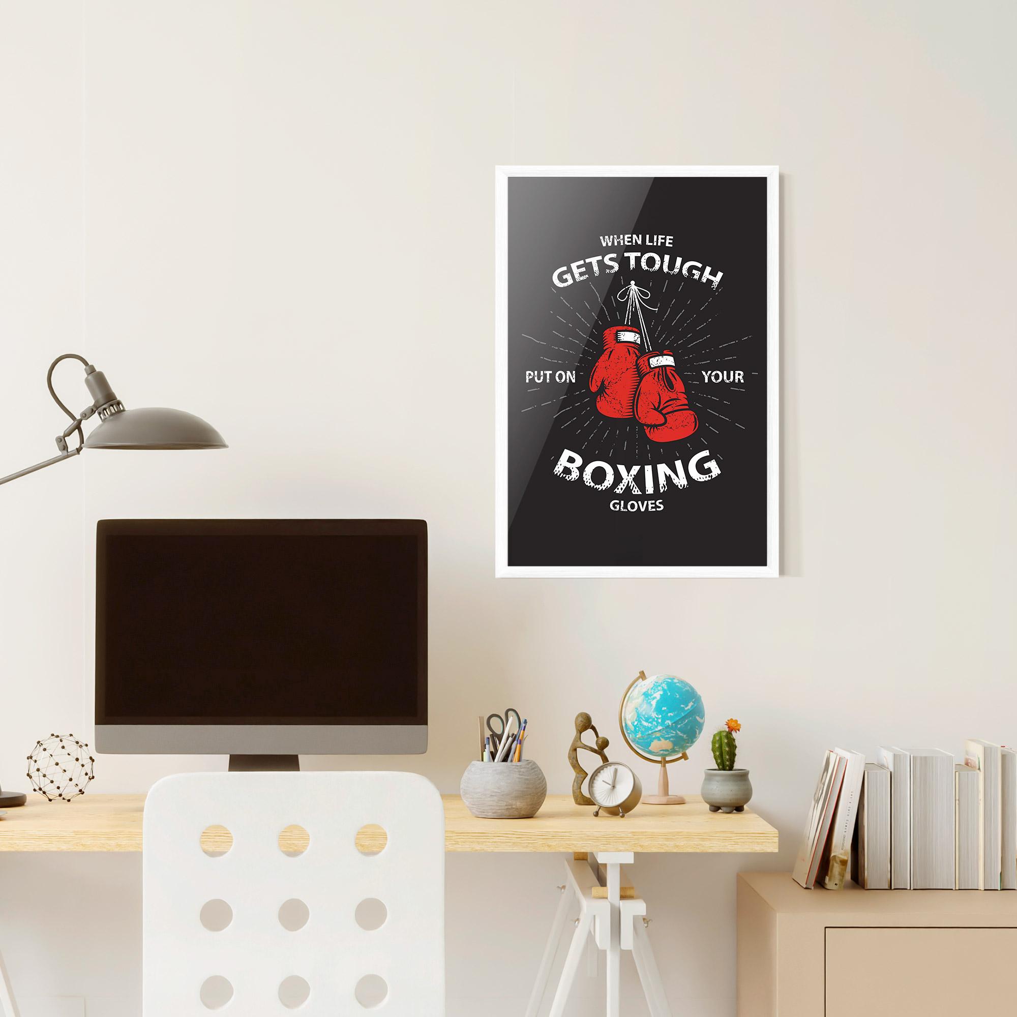 Gerahmte Poster Tough Life mockup 6