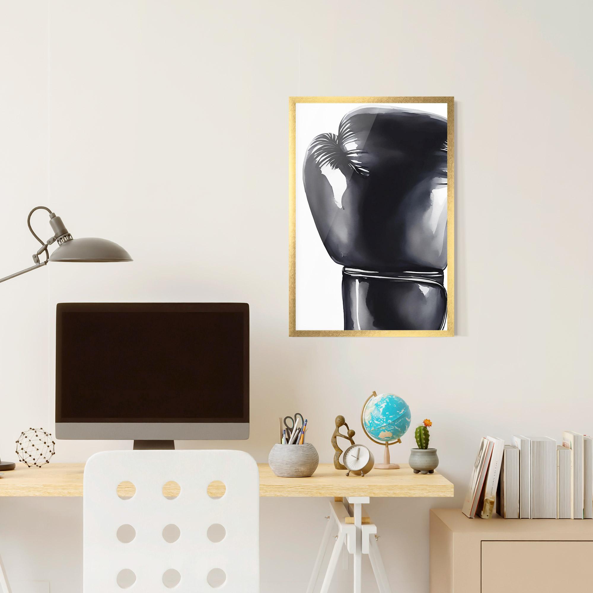 Gerahmte Poster Black Box Glove mockup 6