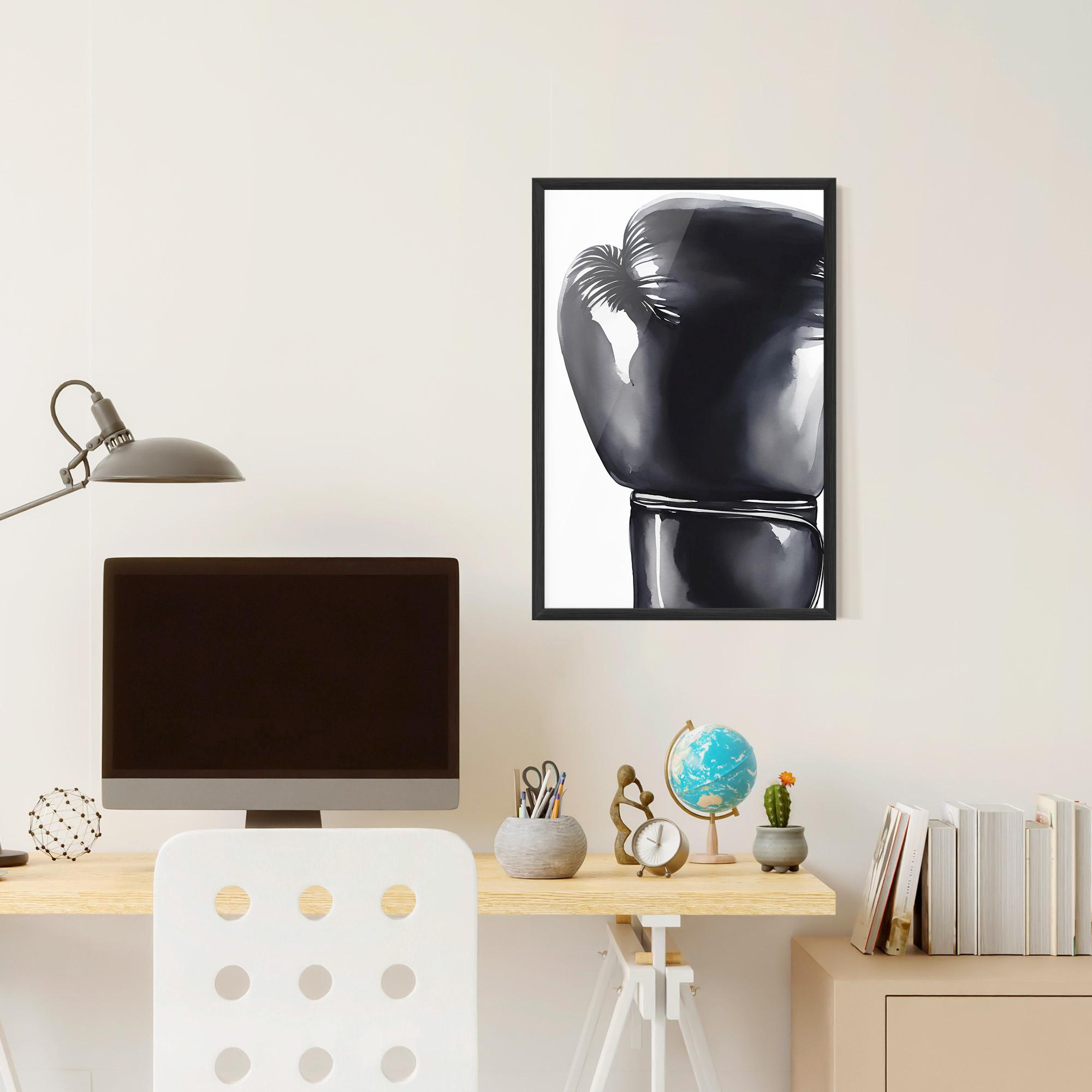 Gerahmte Poster Black Box Glove mockup 6