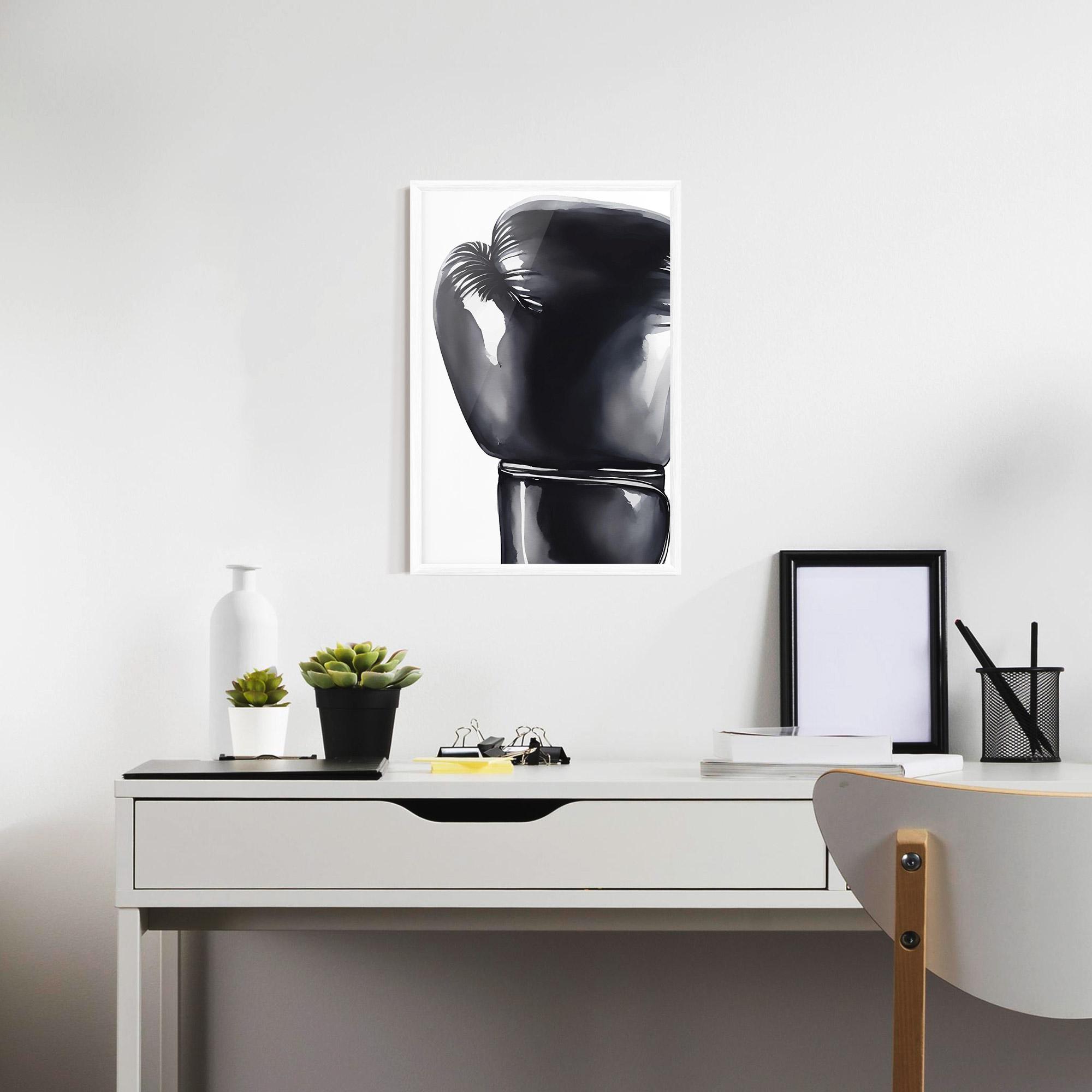 Gerahmte Poster Black Box Glove mockup 7