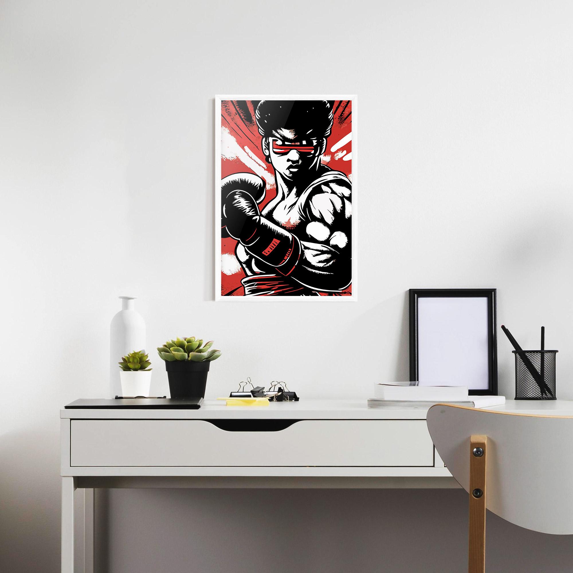 Gerahmte Poster Video Game Box mockup 7