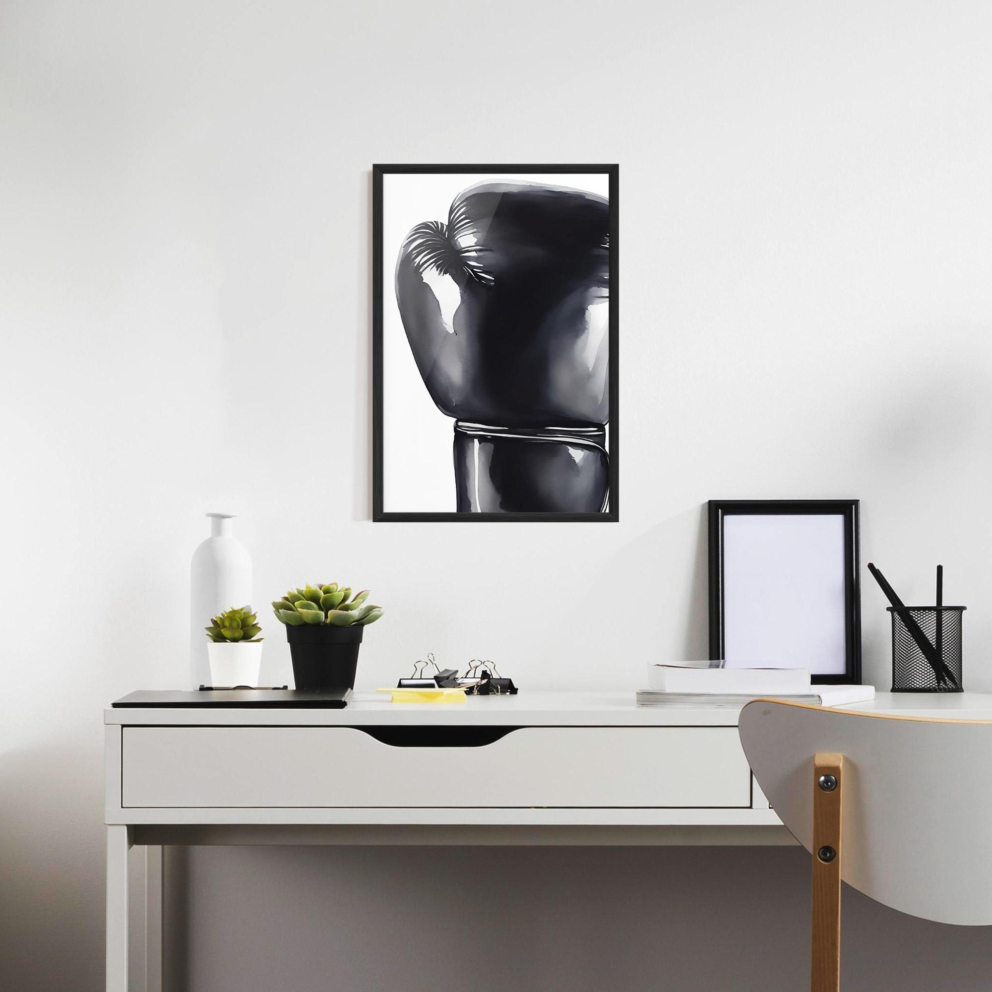 Gerahmte Poster Black Box Glove mockup 7