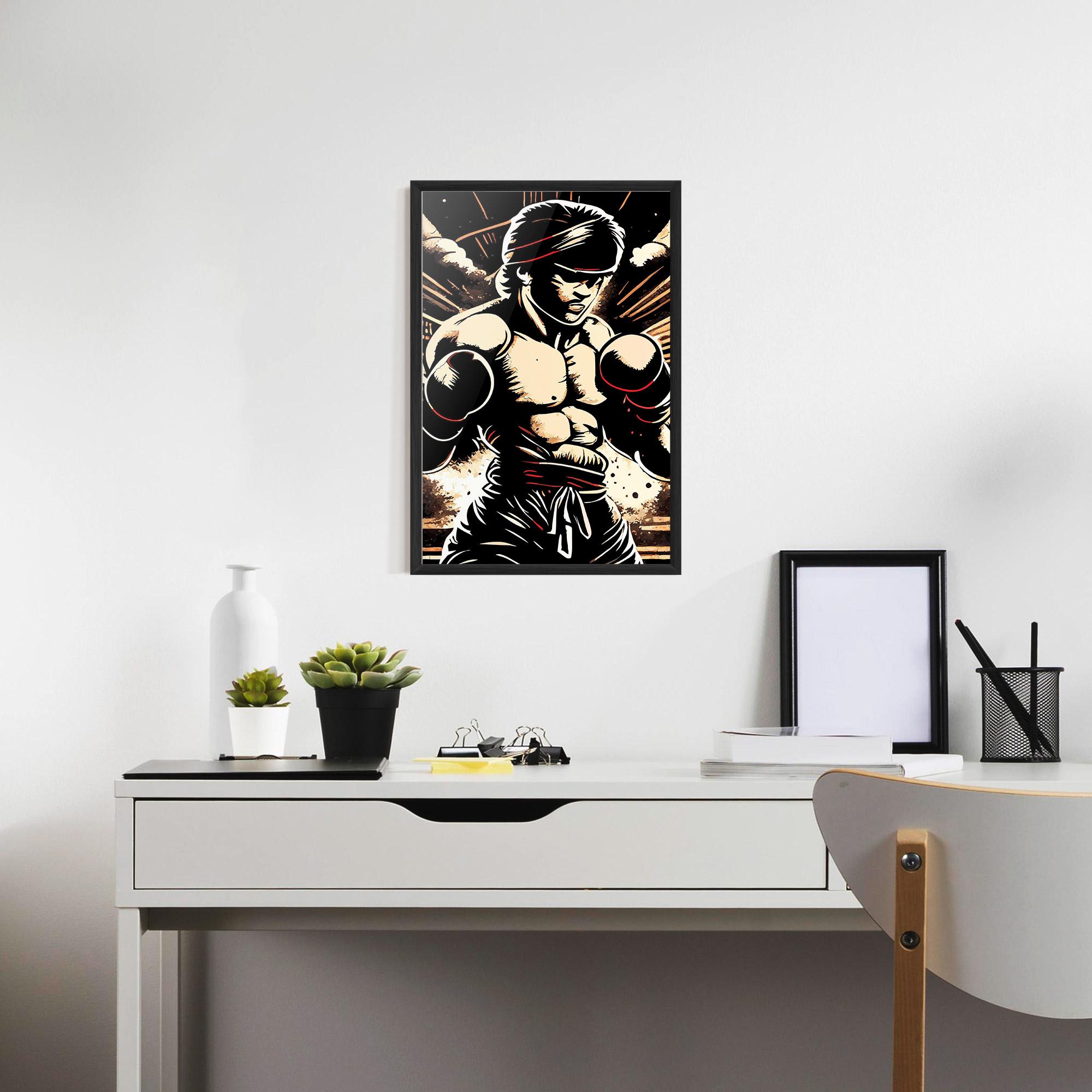 Gerahmte Poster Boxing Video Game mockup 7