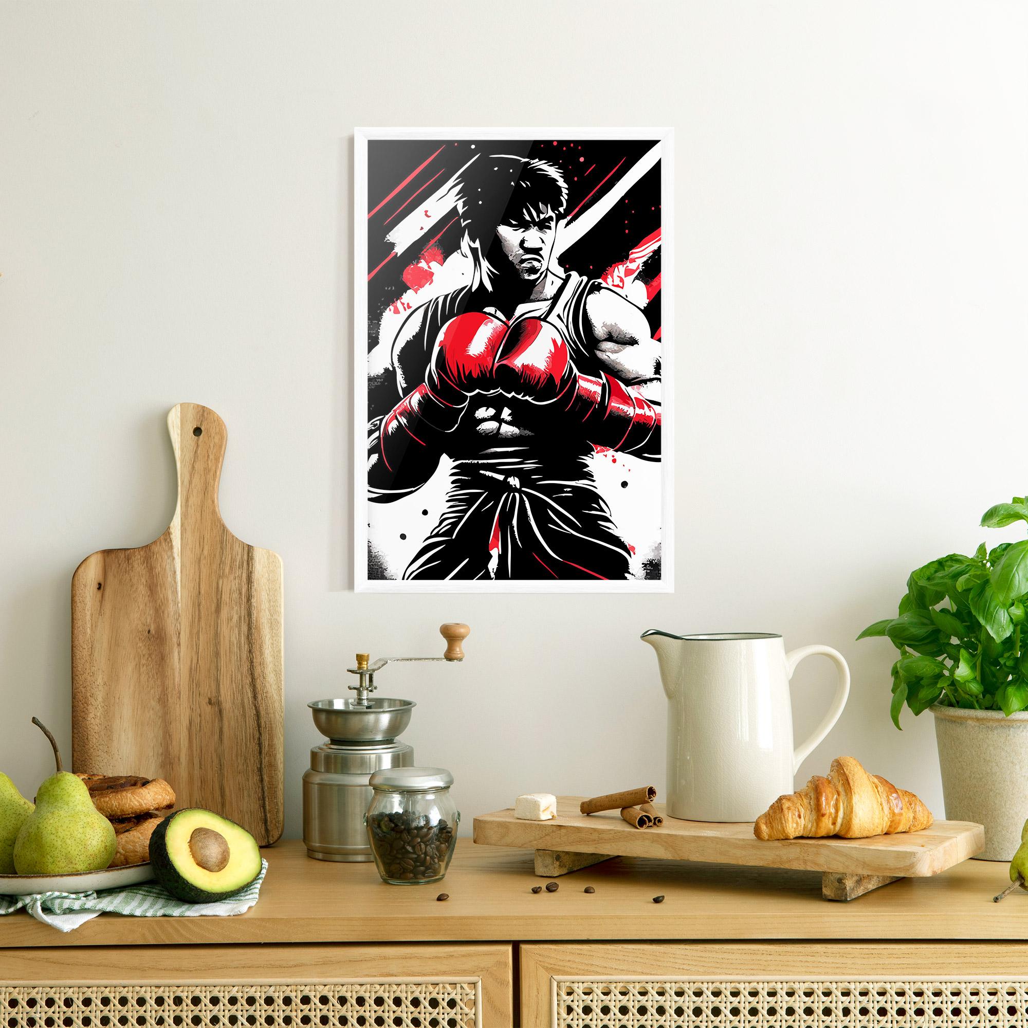 Gerahmte Poster Glove Video Game mockup 8