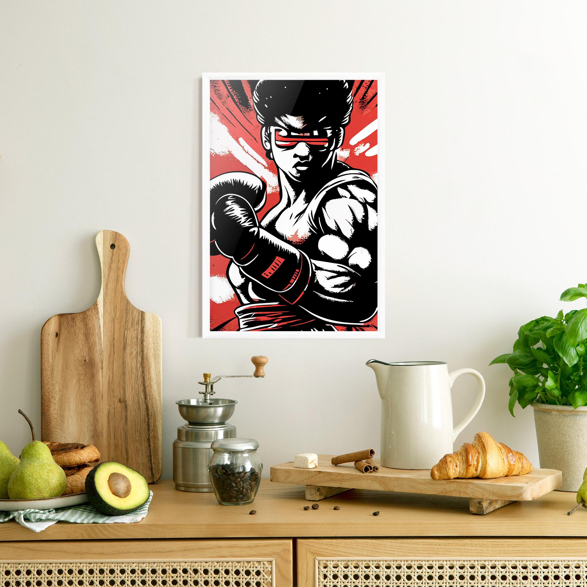 Gerahmte Poster Video Game Box mockup 8