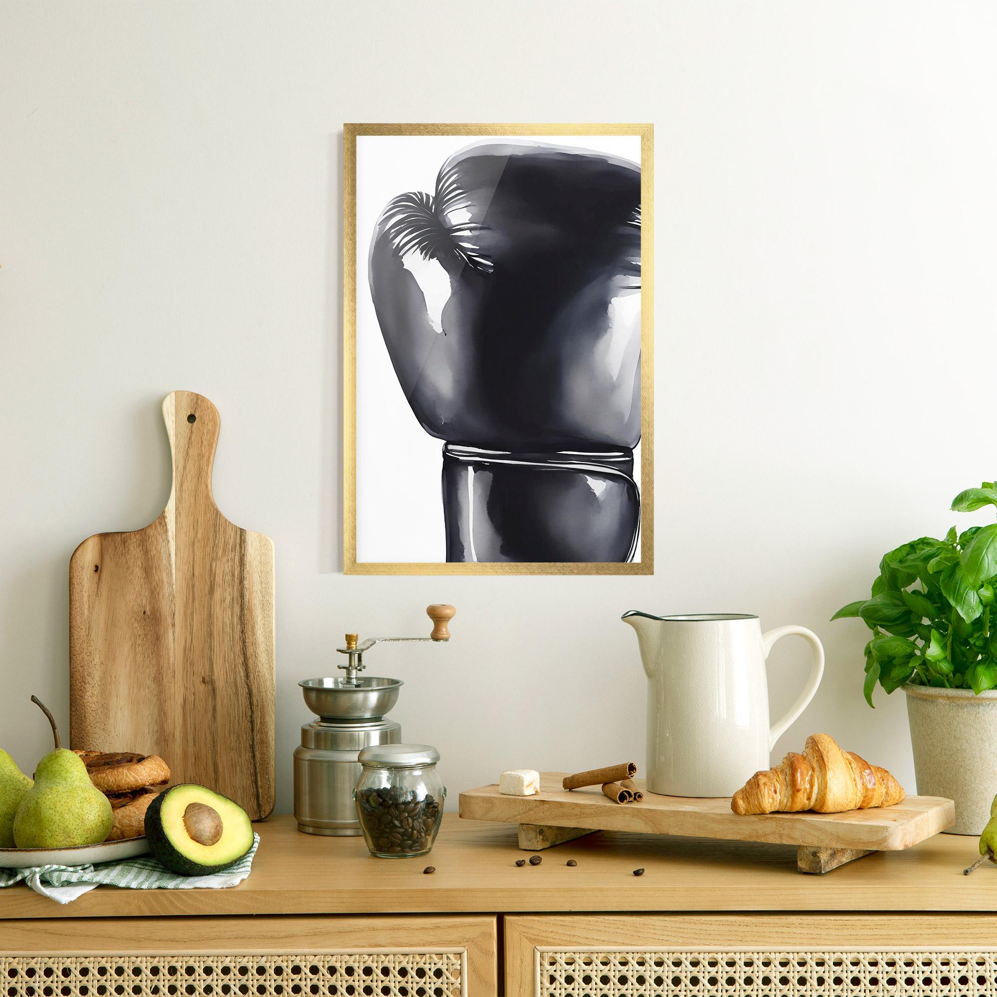 Gerahmte Poster Black Box Glove mockup 8