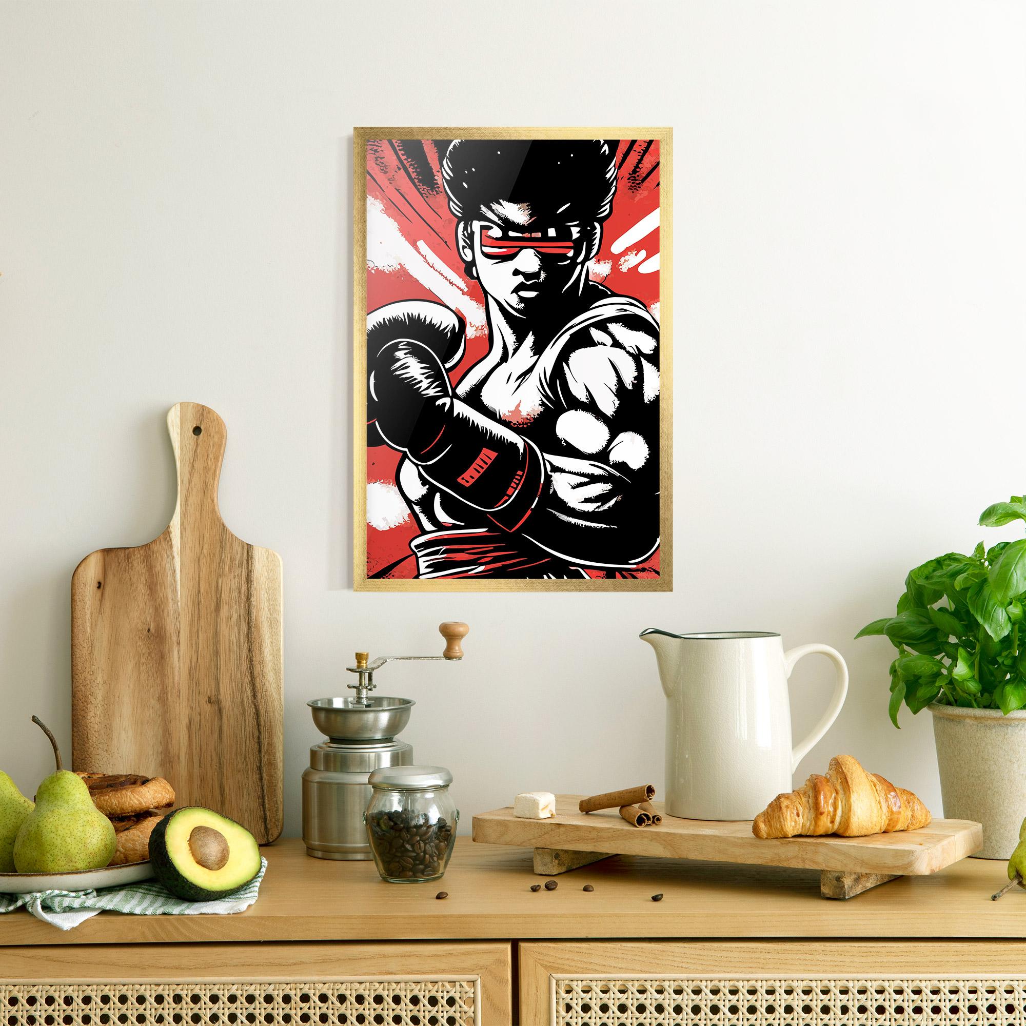 Gerahmte Poster Video Game Box mockup 8