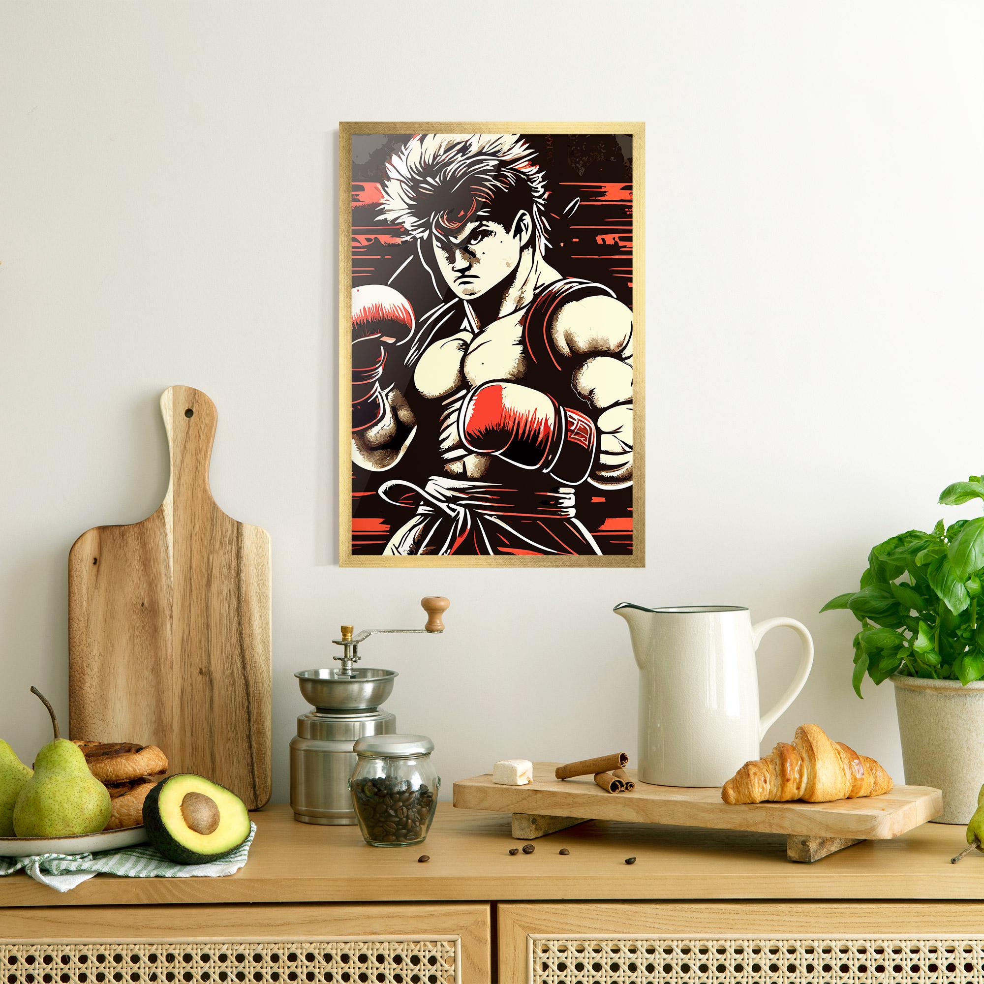 Gerahmte Poster Video Game Boxing mockup 8