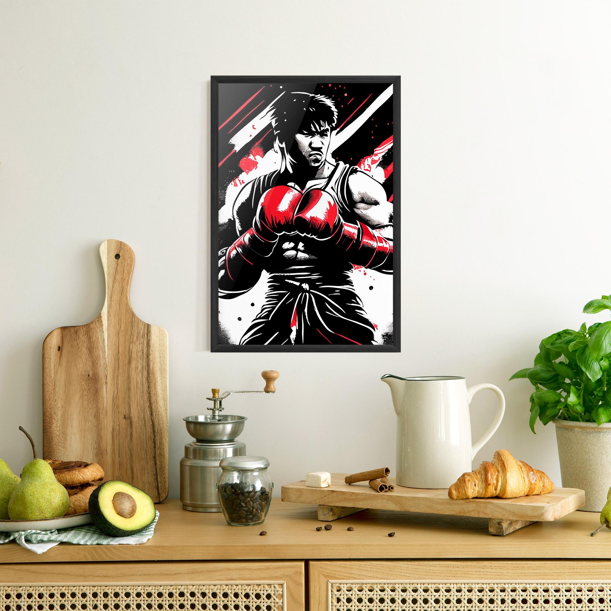 Gerahmte Poster Glove Video Game mockup 8