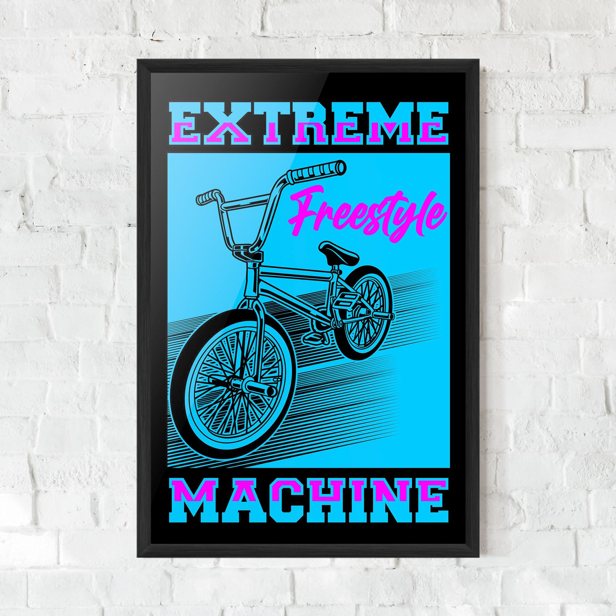 Gerahmte Poster Extreme Machine mockup 0