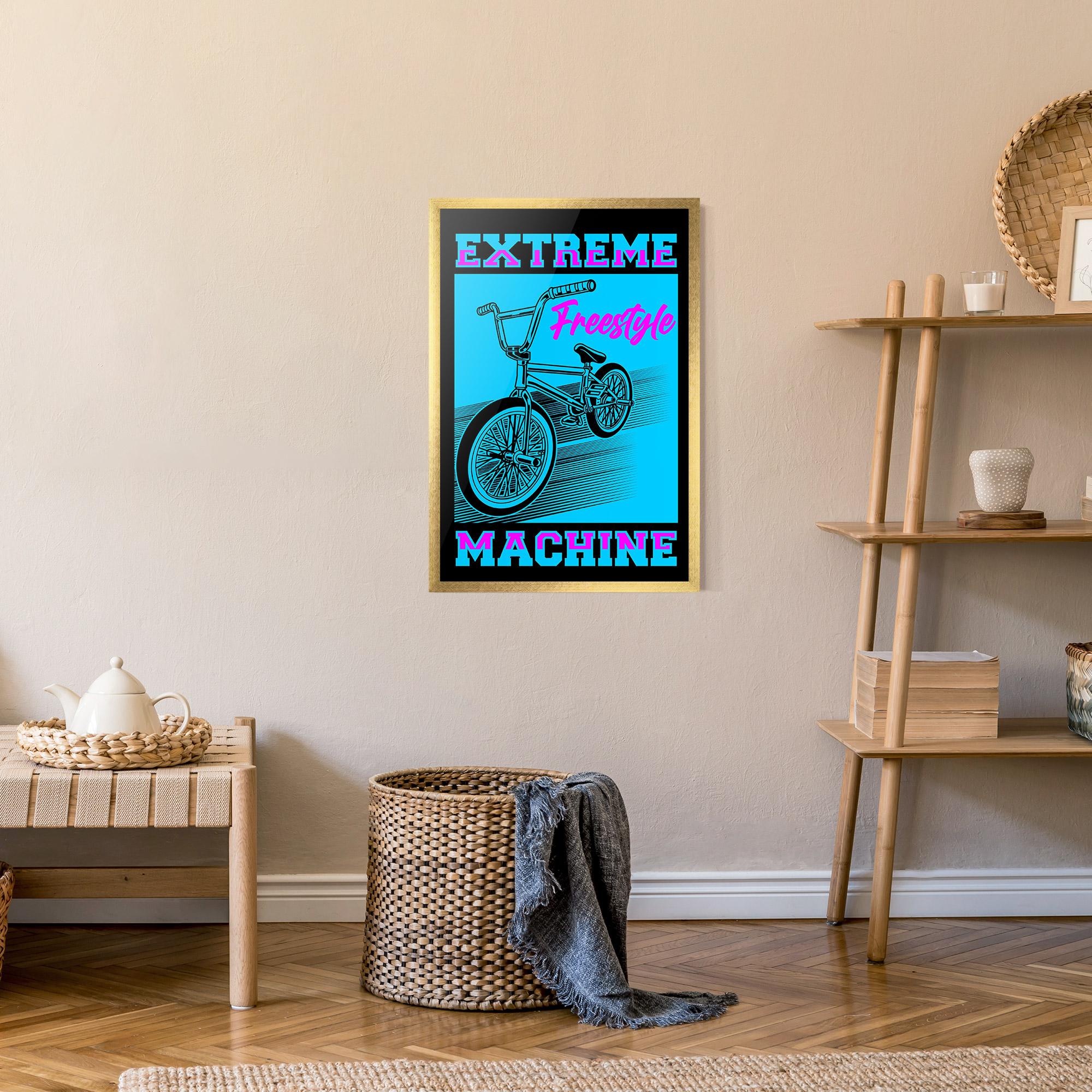 Gerahmte Poster Extreme Machine mockup 9