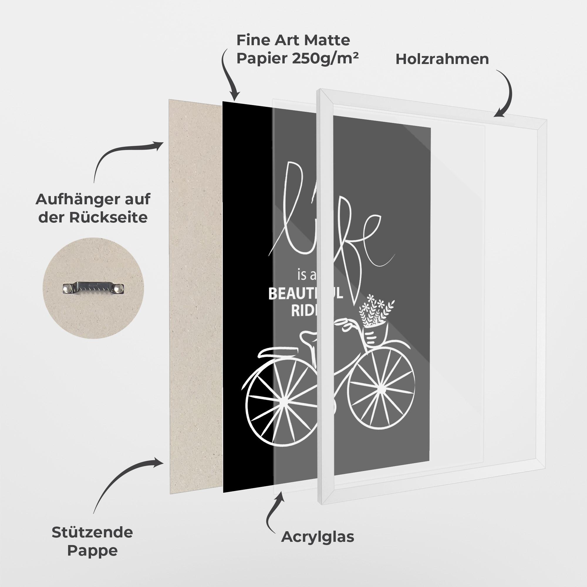 Gerahmte Poster Beautiful Ride mockup 1