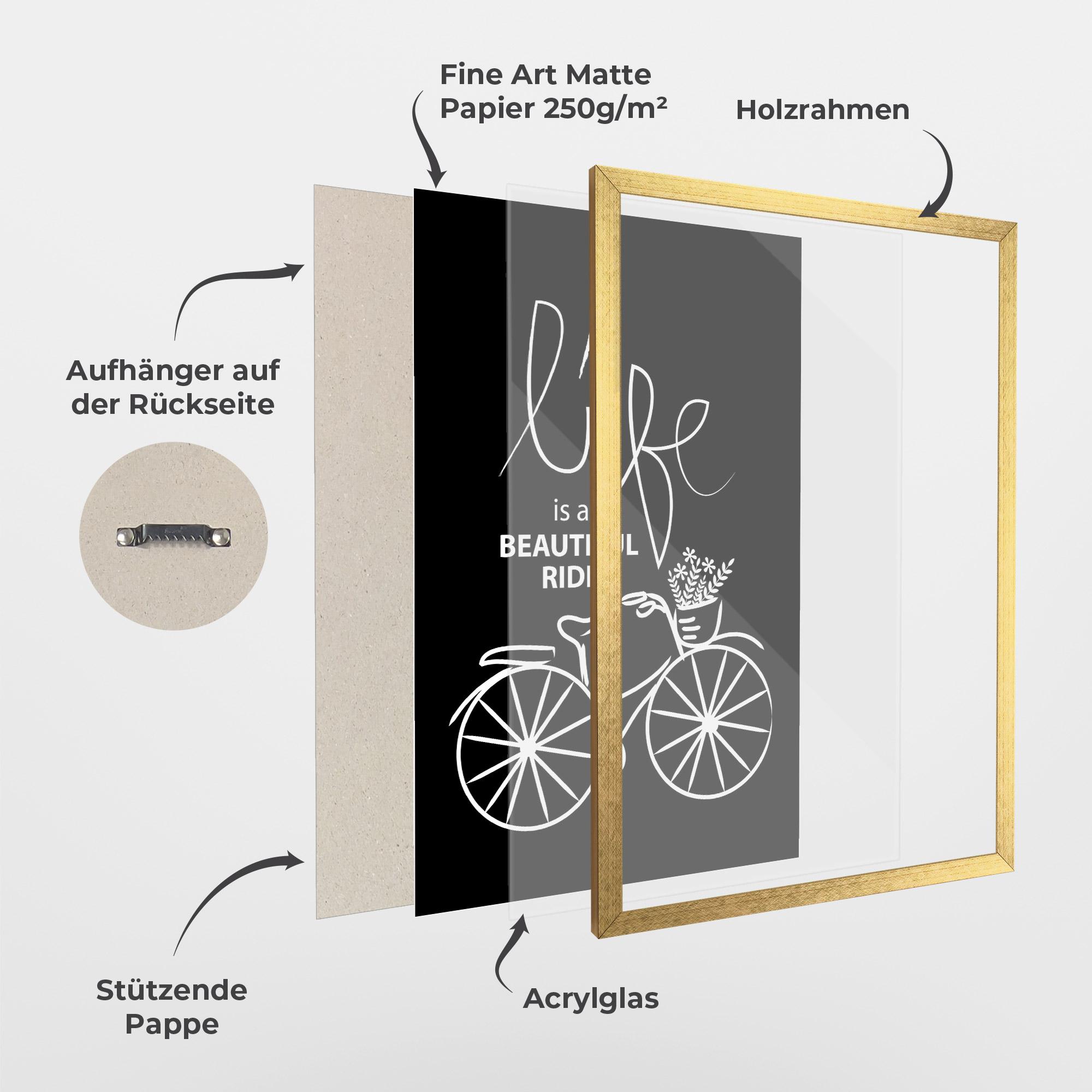 Gerahmte Poster Beautiful Ride mockup 1