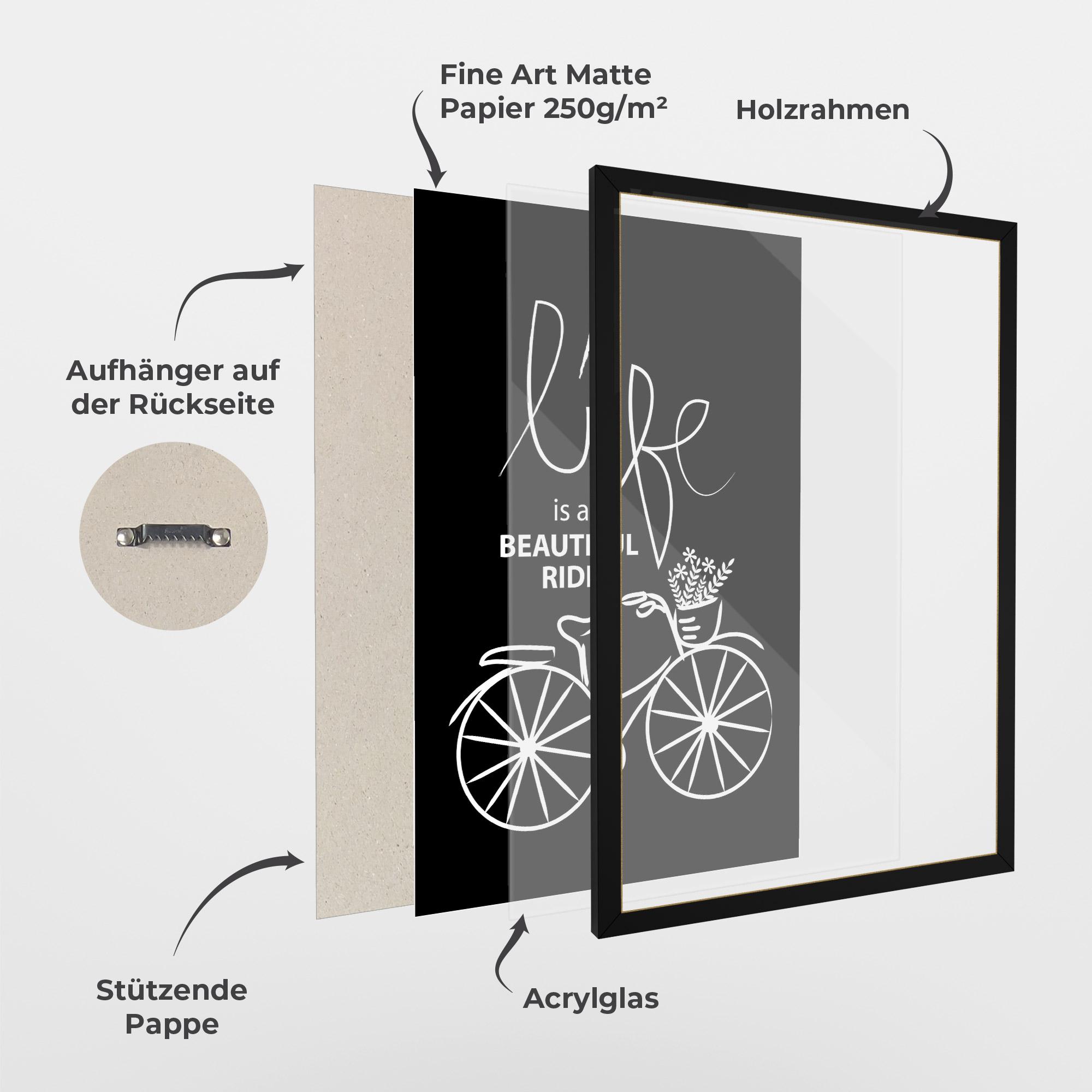 Gerahmte Poster Beautiful Ride mockup 1