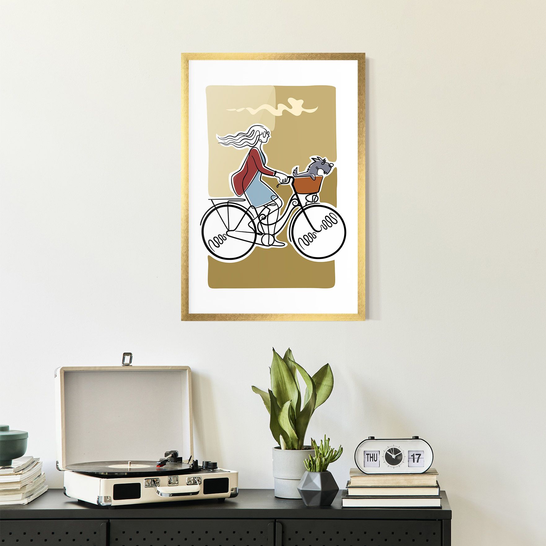 Dog On Bike mockup 2