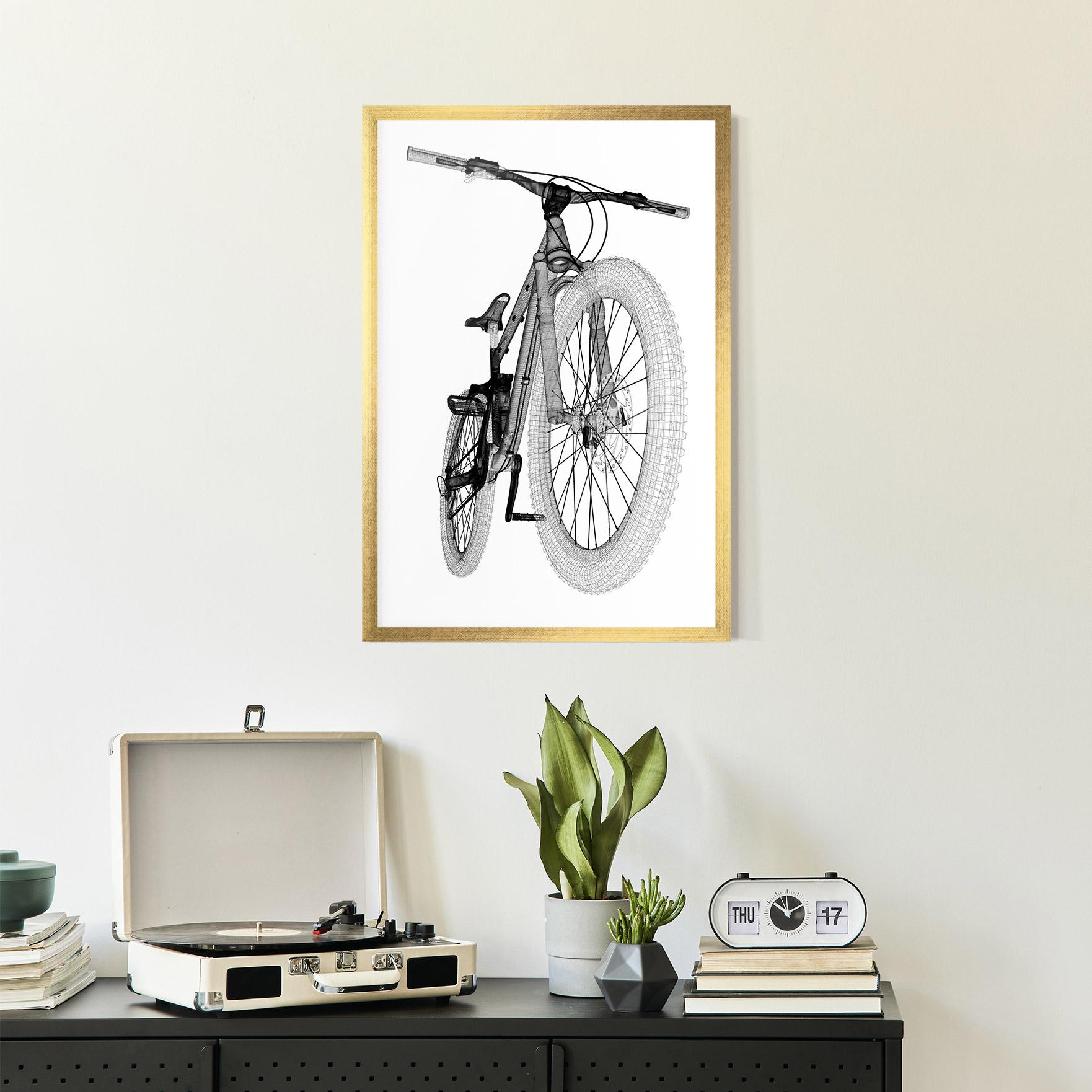 Gerahmte Poster Mountain Bicycle 3d Model mockup 2