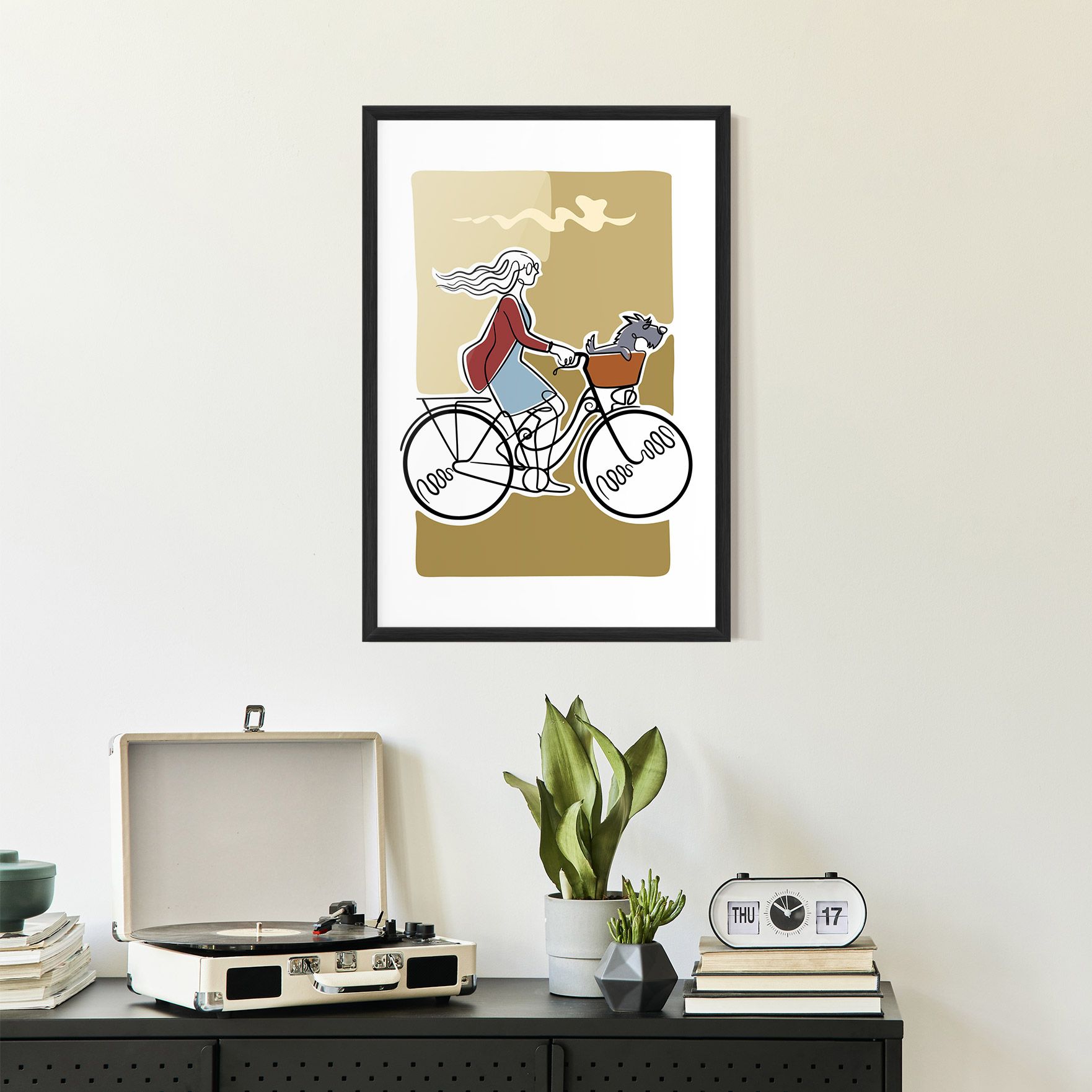 Dog On Bike mockup 2