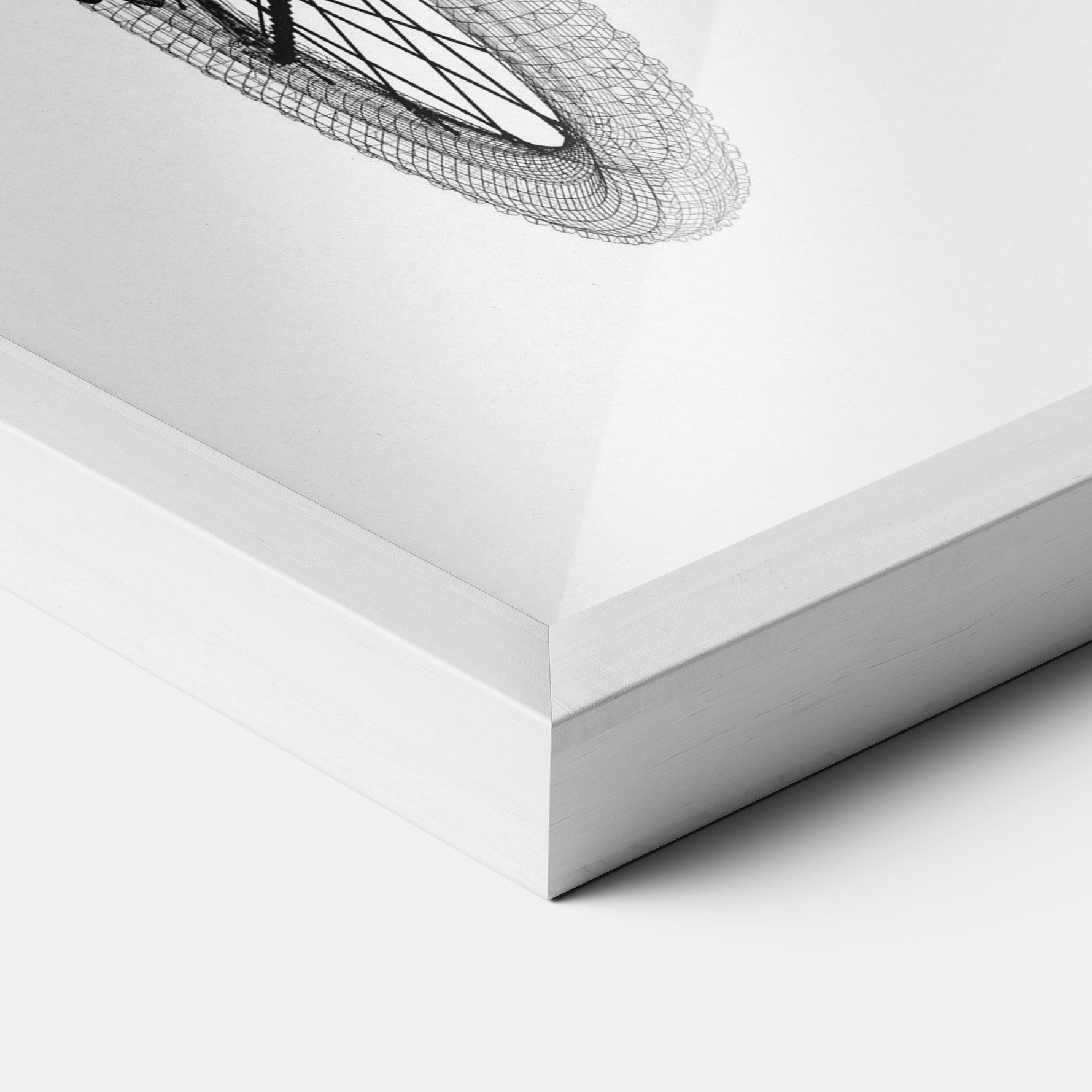 Gerahmte Poster Mountain Bicycle 3d Model mockup 3