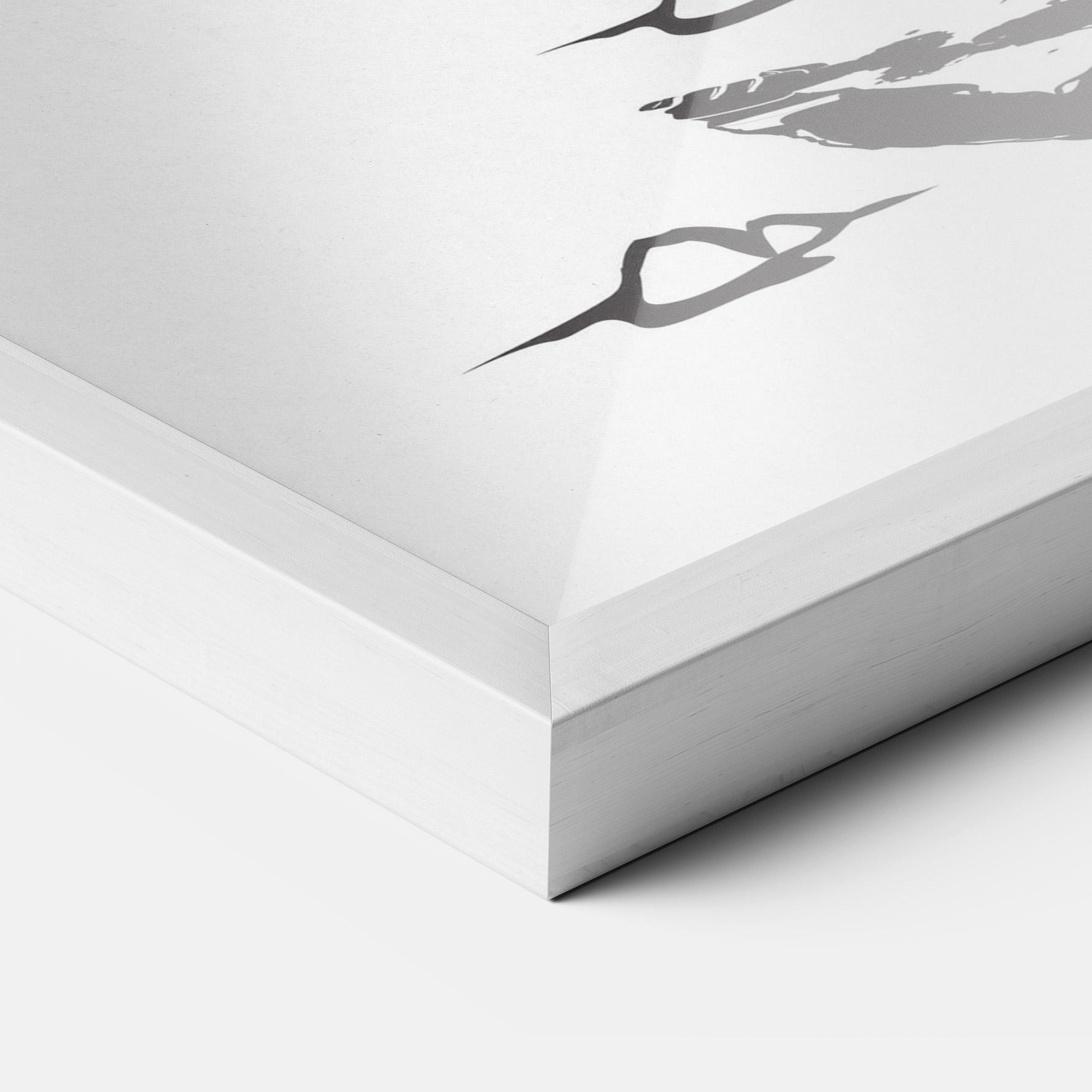 Gerahmte Poster Standing Downhill mockup 3