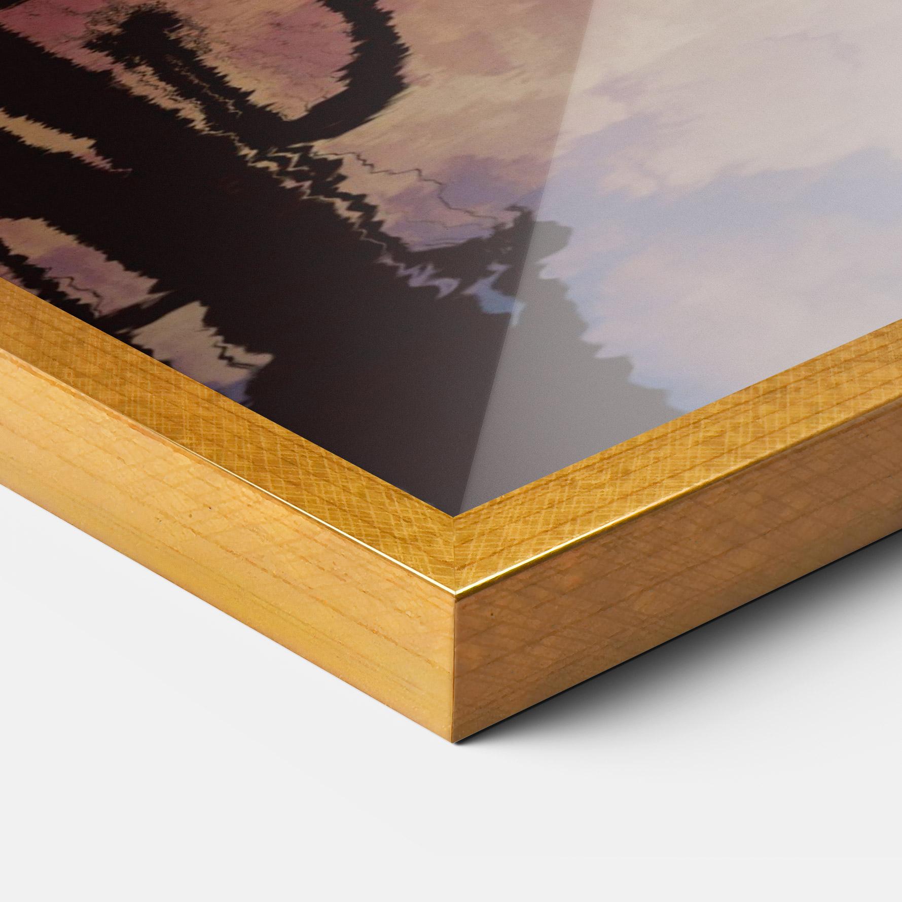 Gerahmte Poster Bike Sunset mockup 3