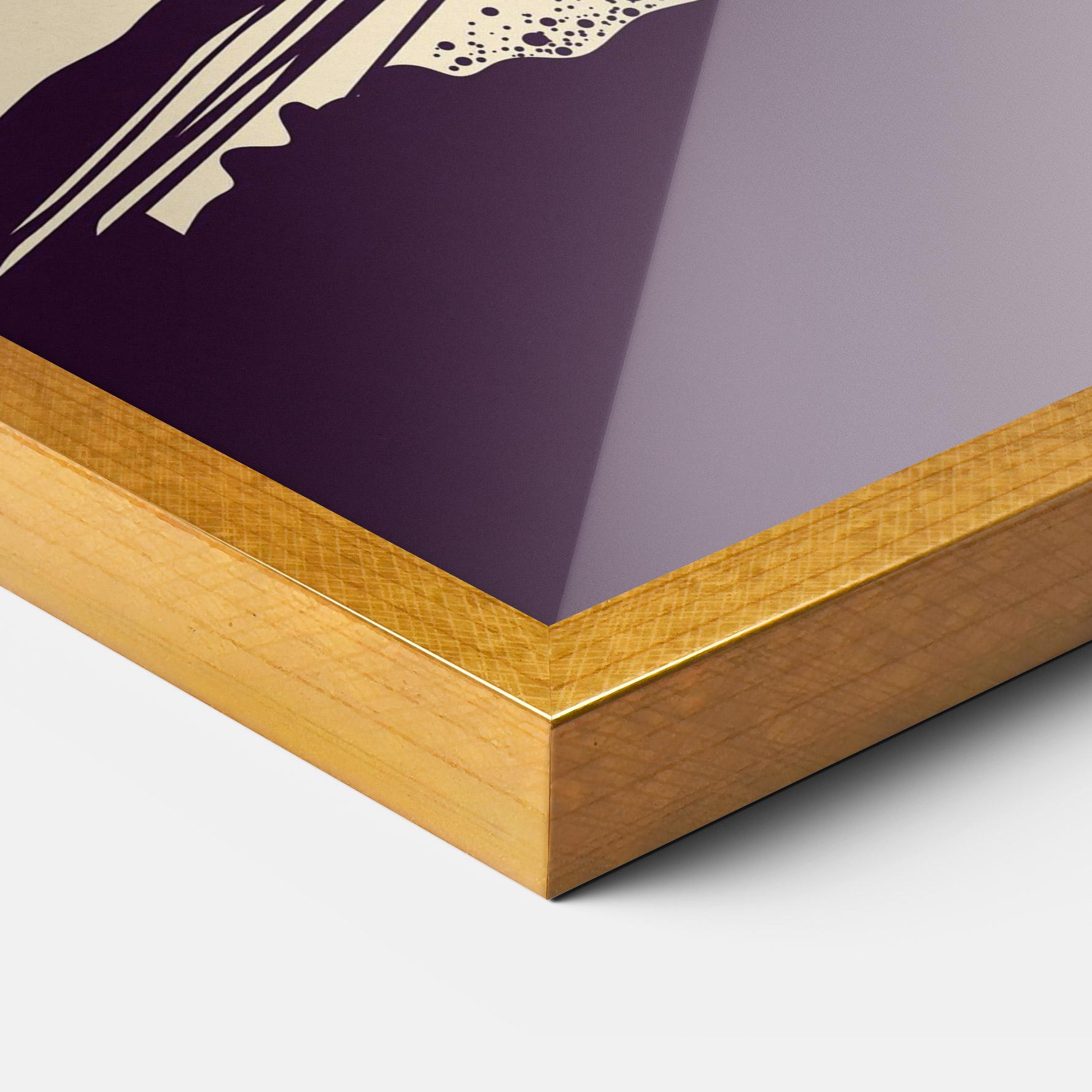 Gerahmte Poster Cycling Sunset mockup 3