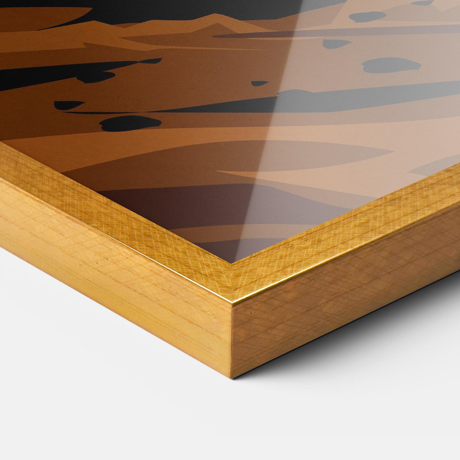 Gerahmte Poster Downhill Bike mockup 3