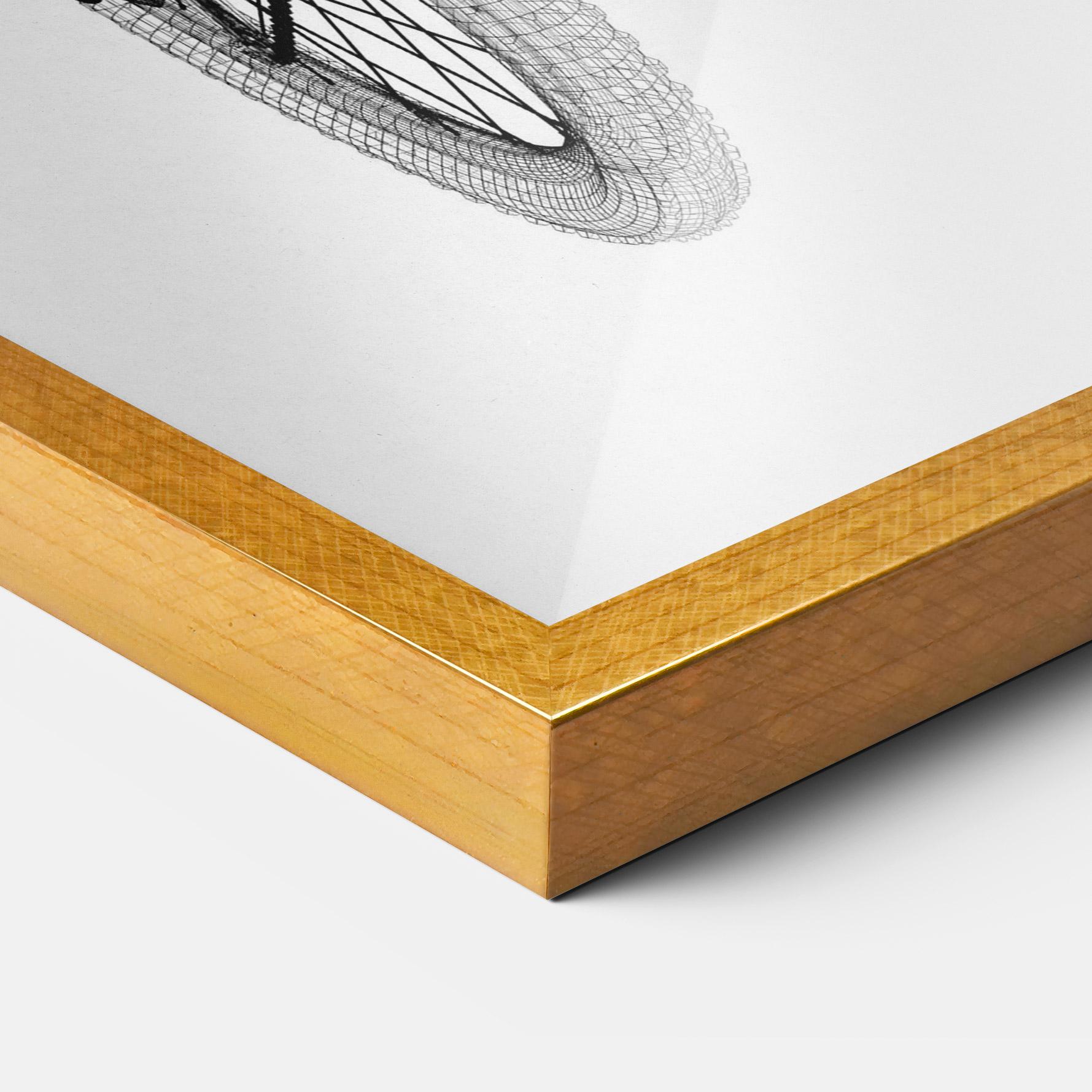 Gerahmte Poster Mountain Bicycle 3d Model mockup 3