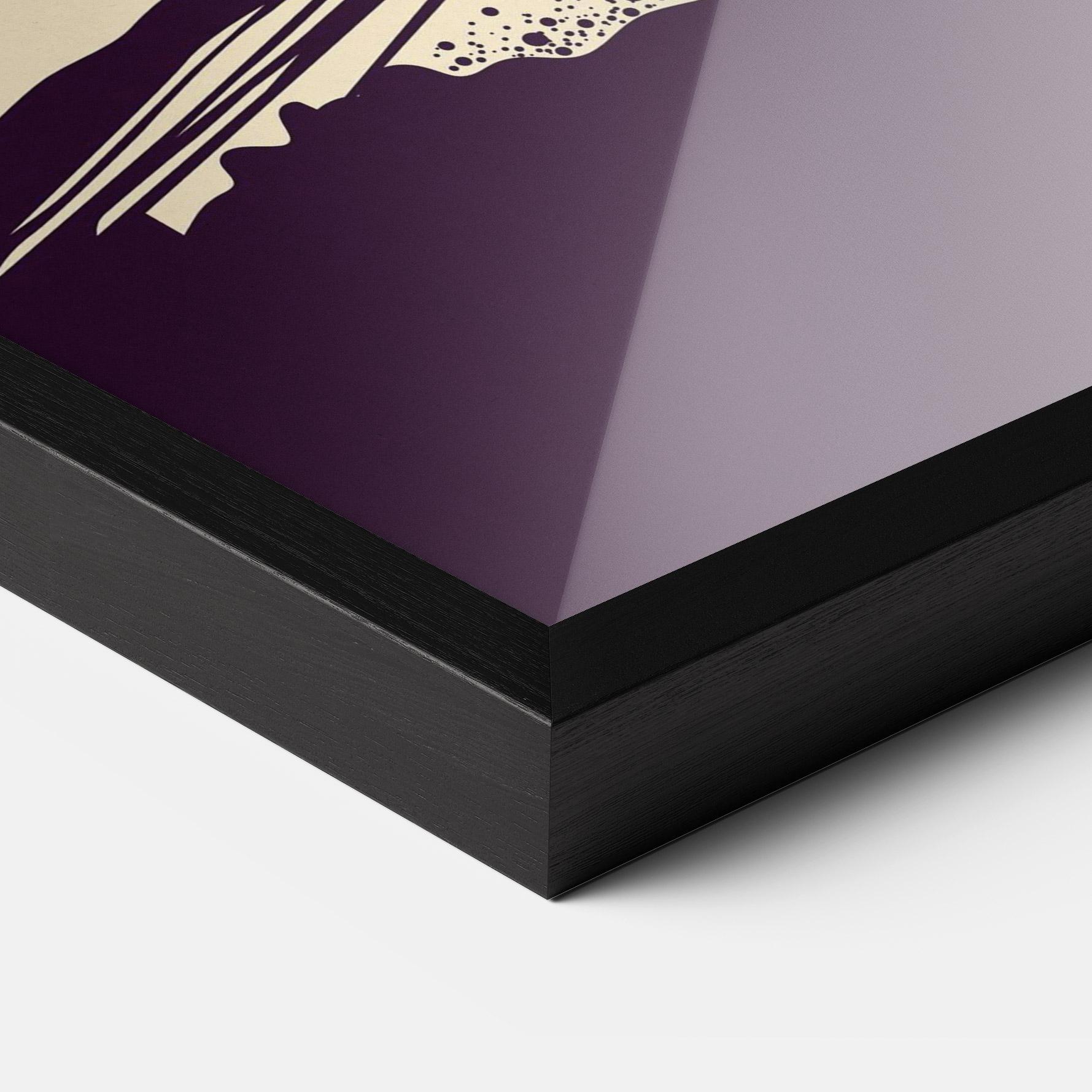 Gerahmte Poster Cycling Sunset mockup 3