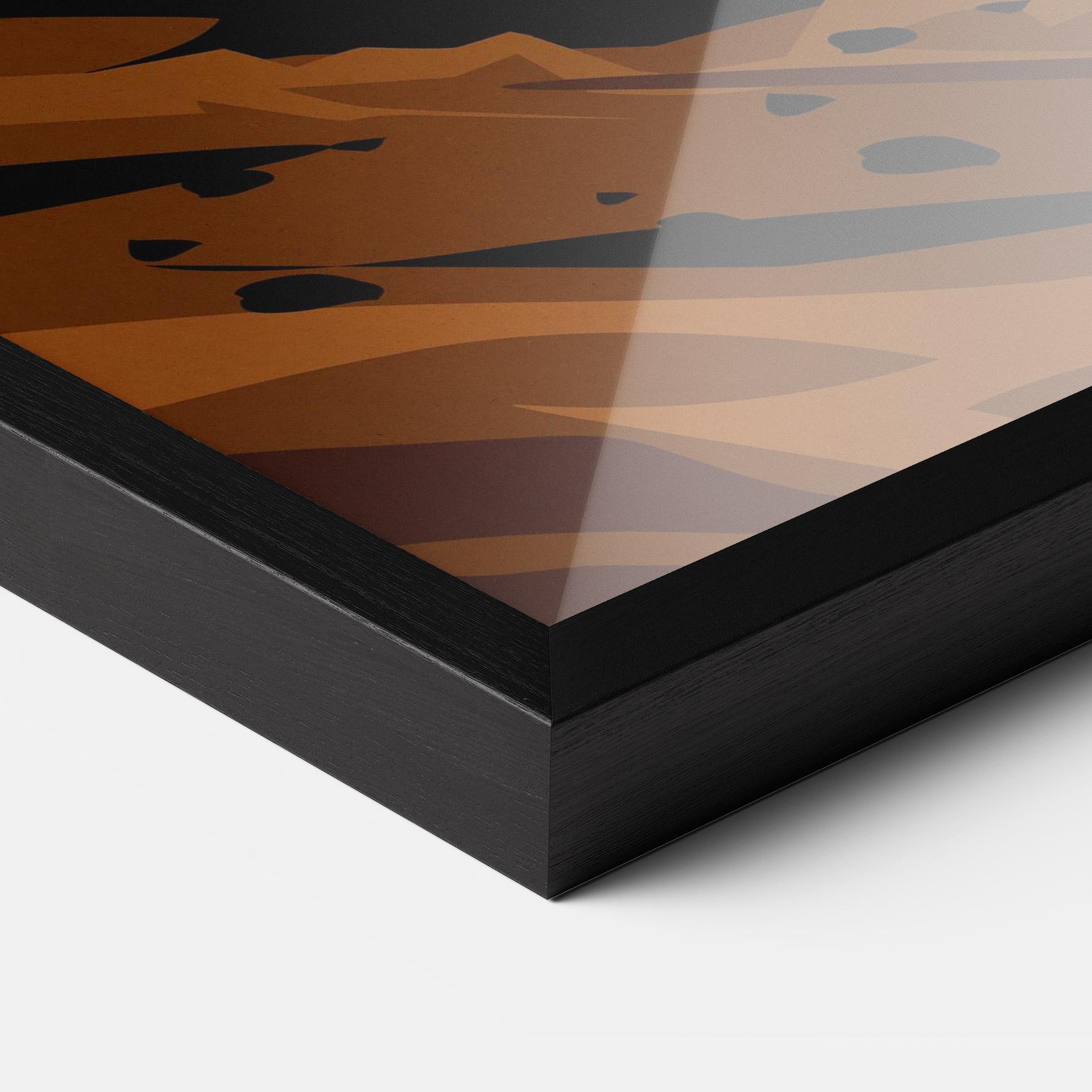 Gerahmte Poster Downhill Bike mockup 3