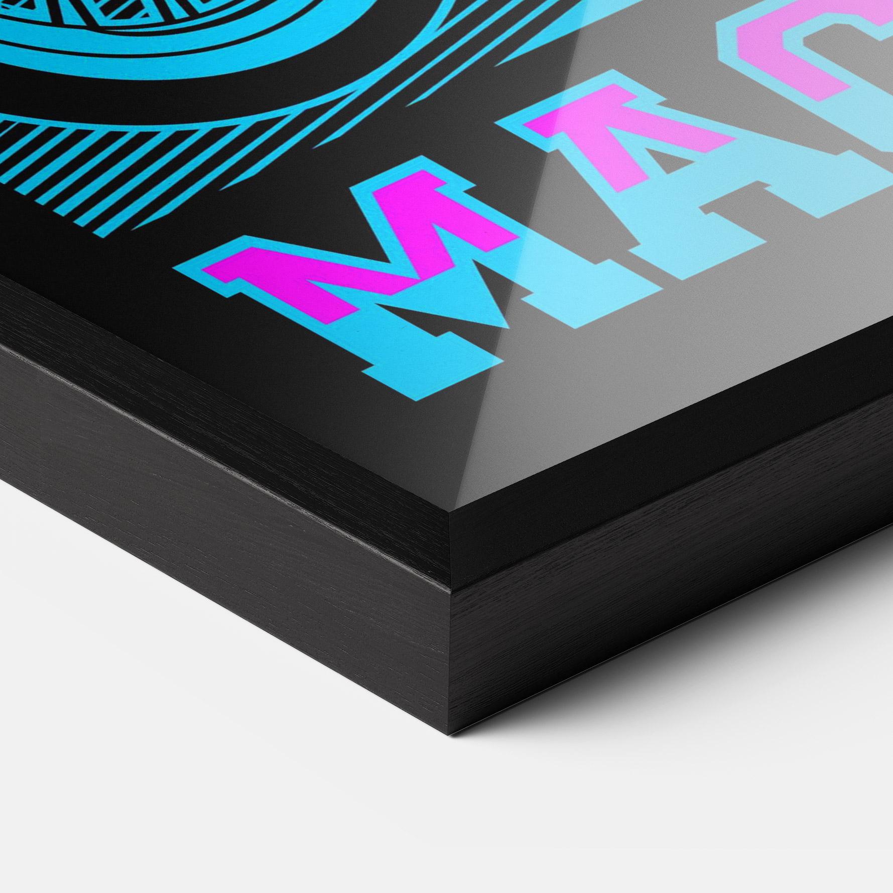 Gerahmte Poster Extreme Machine mockup 3