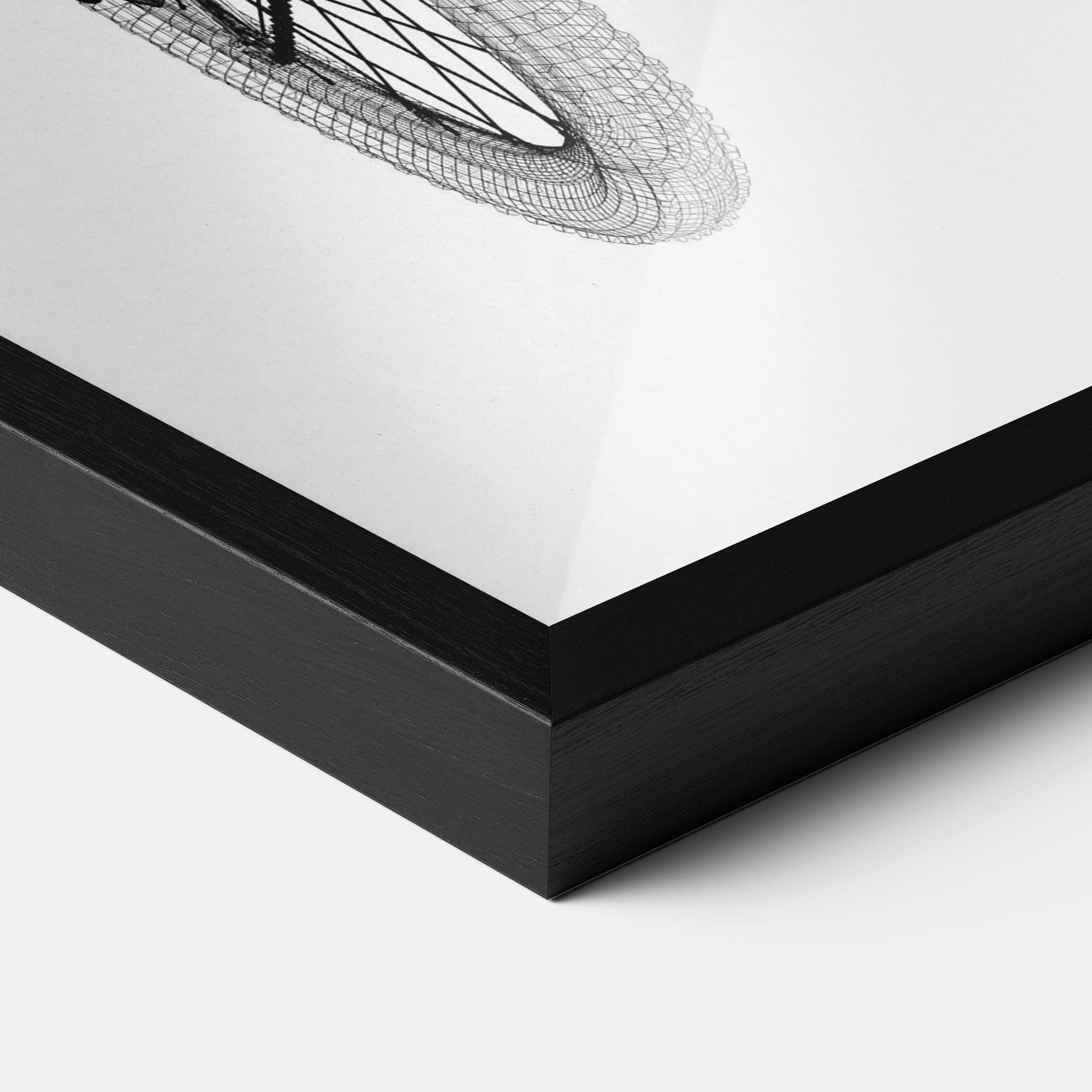 Gerahmte Poster Mountain Bicycle 3d Model mockup 3