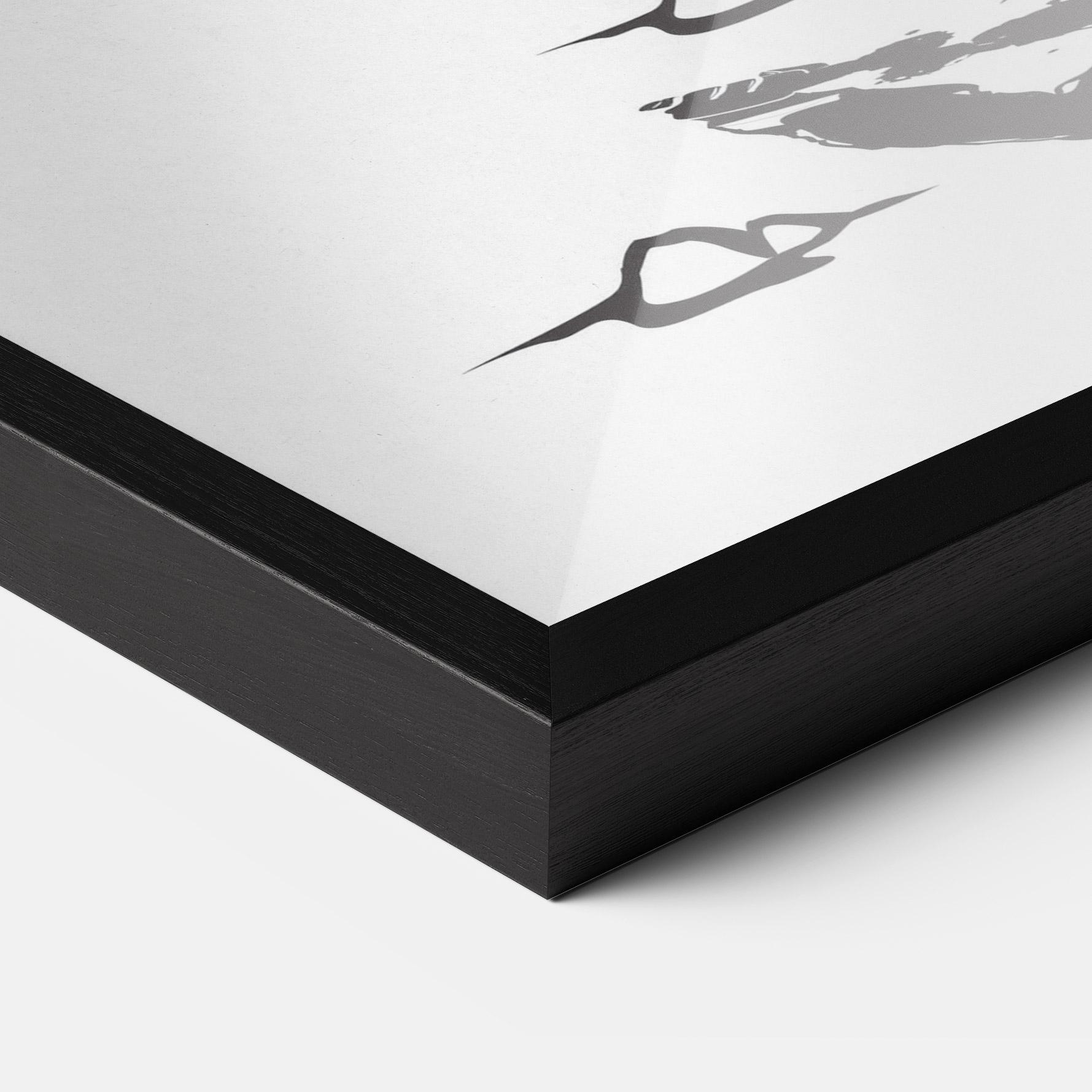 Gerahmte Poster Standing Downhill mockup 3