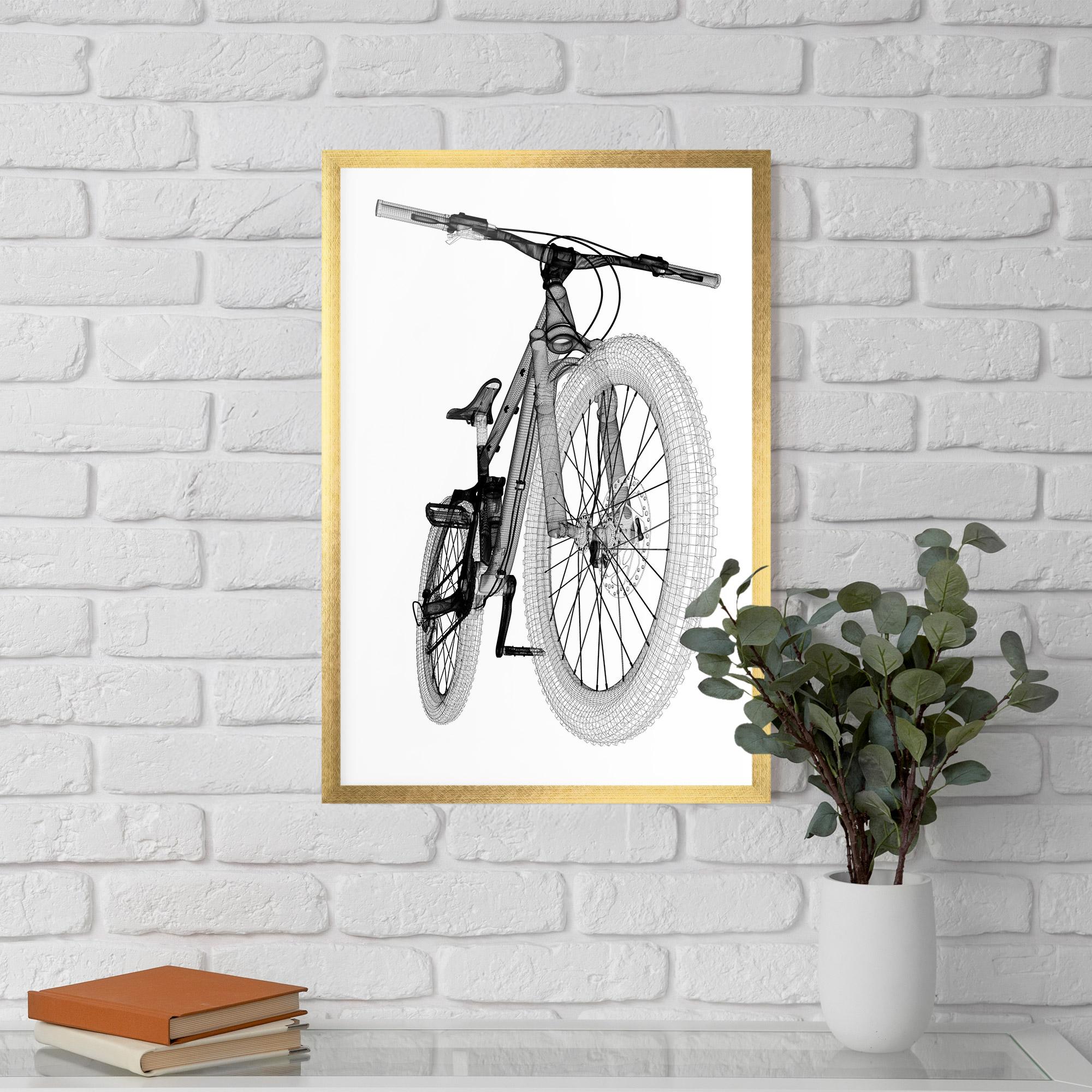 Gerahmte Poster Mountain Bicycle 3d Model mockup 5