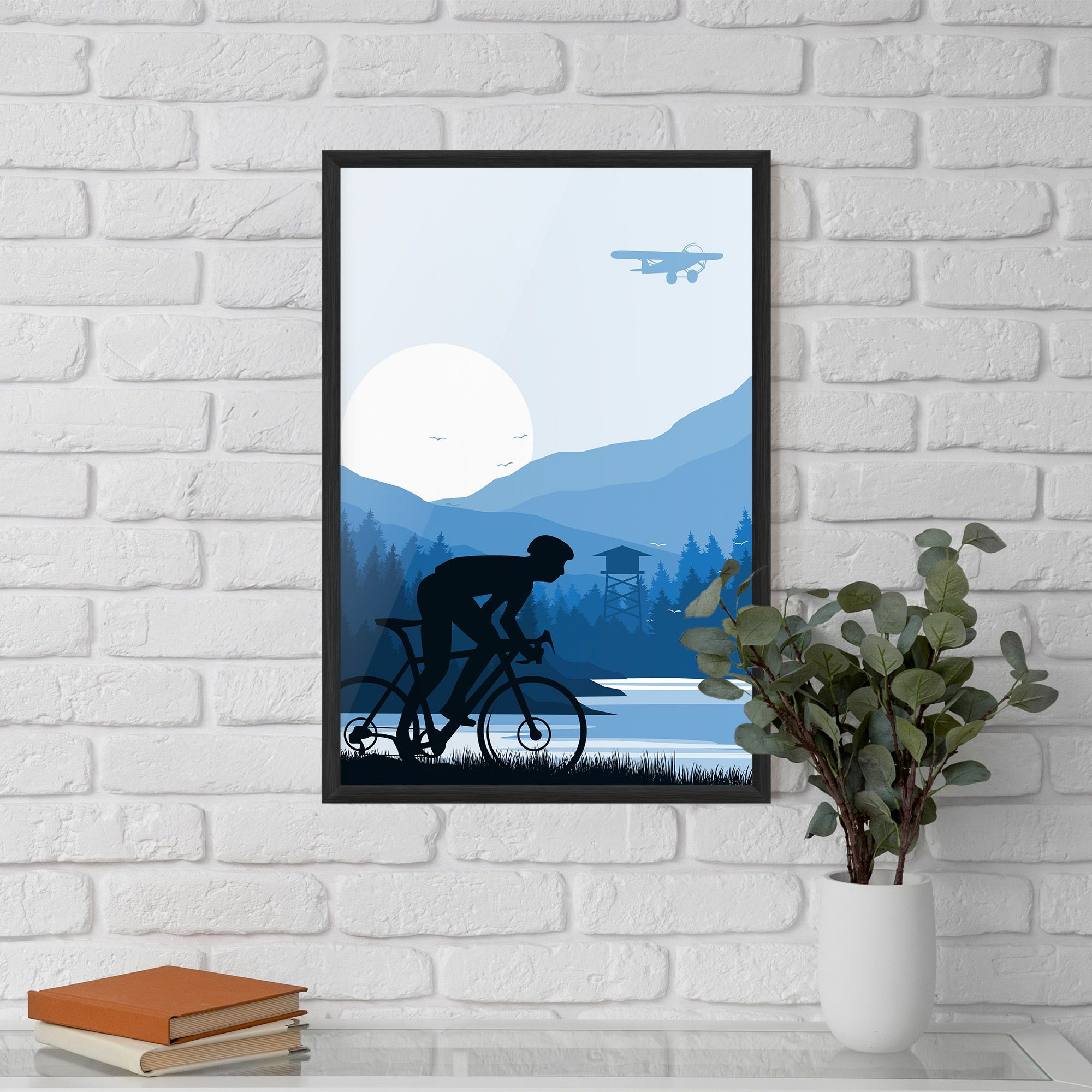 Blue Light Bike mockup 5